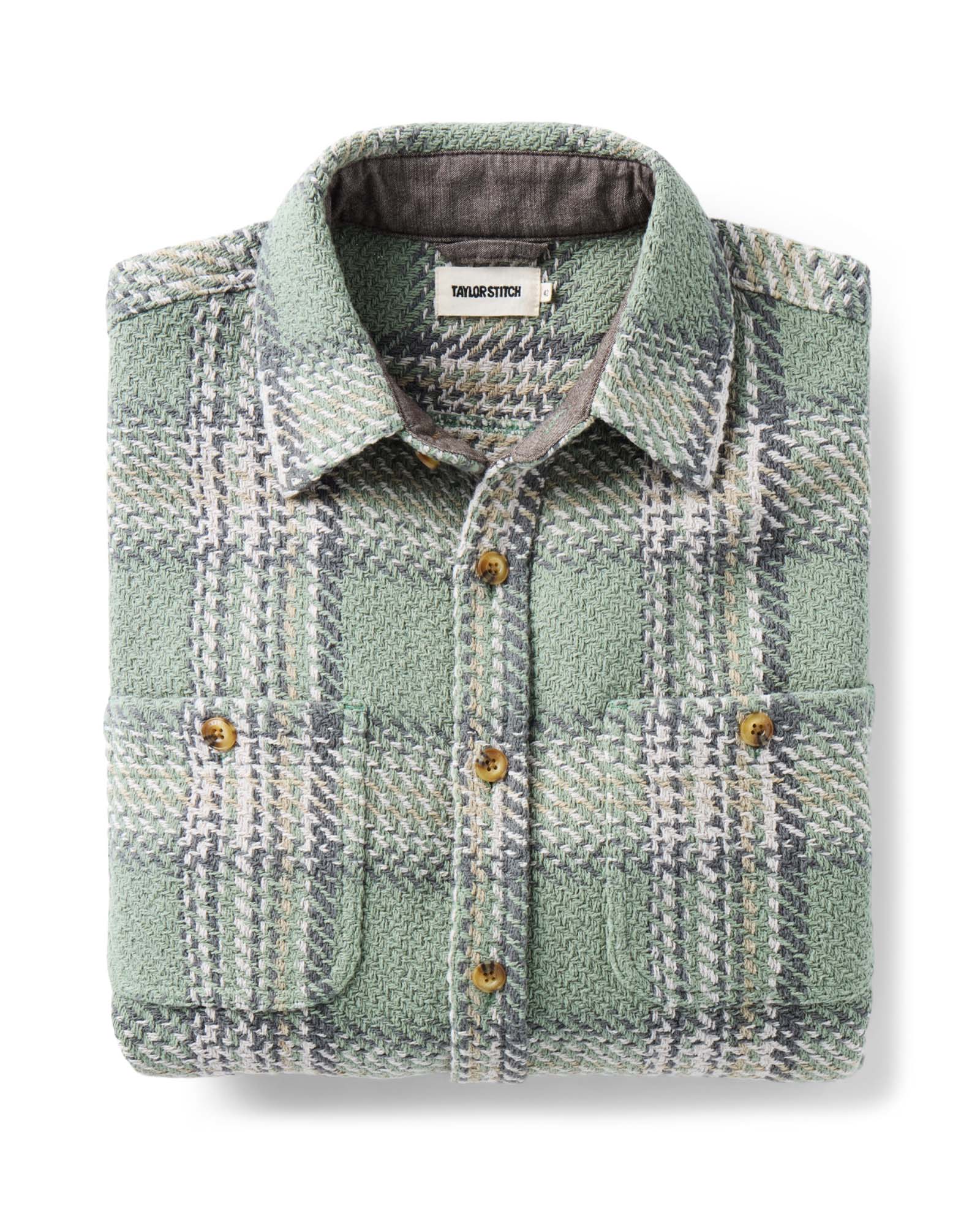 The Cutter Overshirt in Sage Plaid | Modern Menswear by yycbvcnbmmnbm