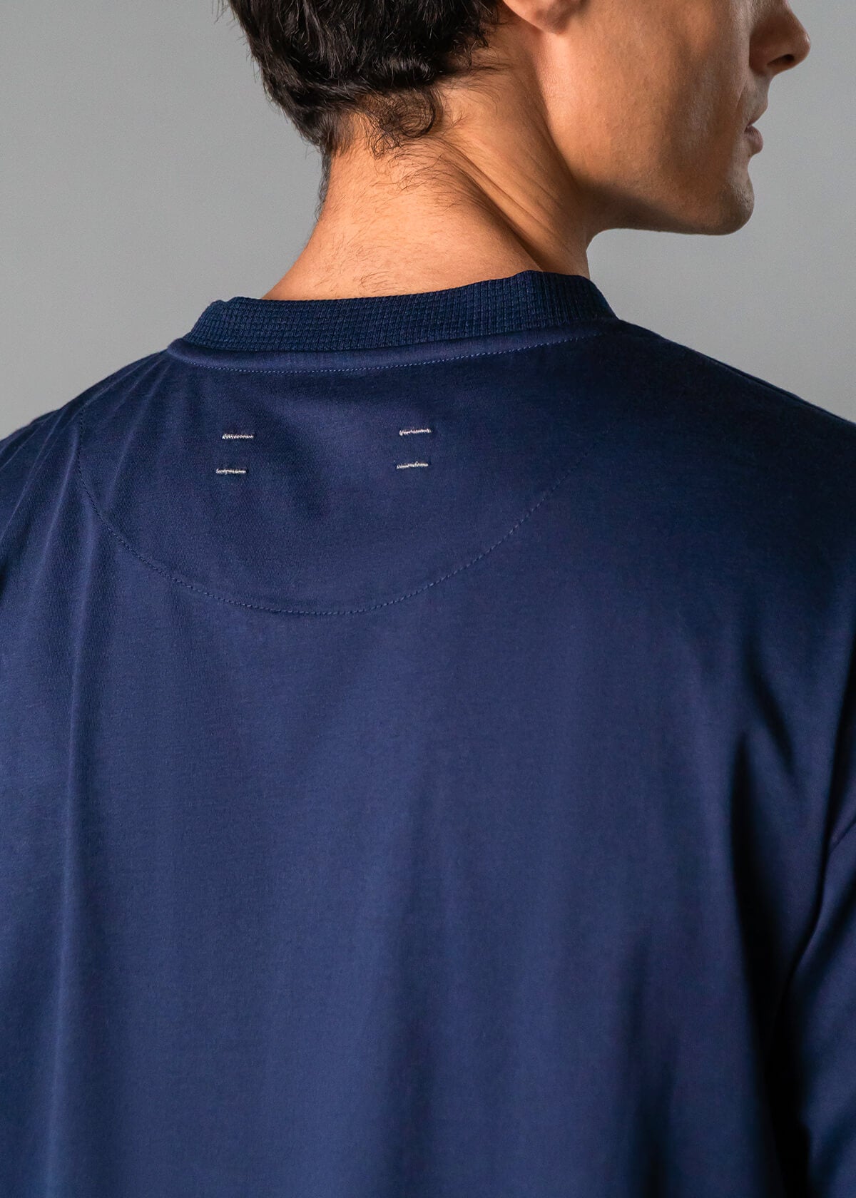 Long Staple 200g Navy | Modern Menswear by yycbvcnbmmnbm