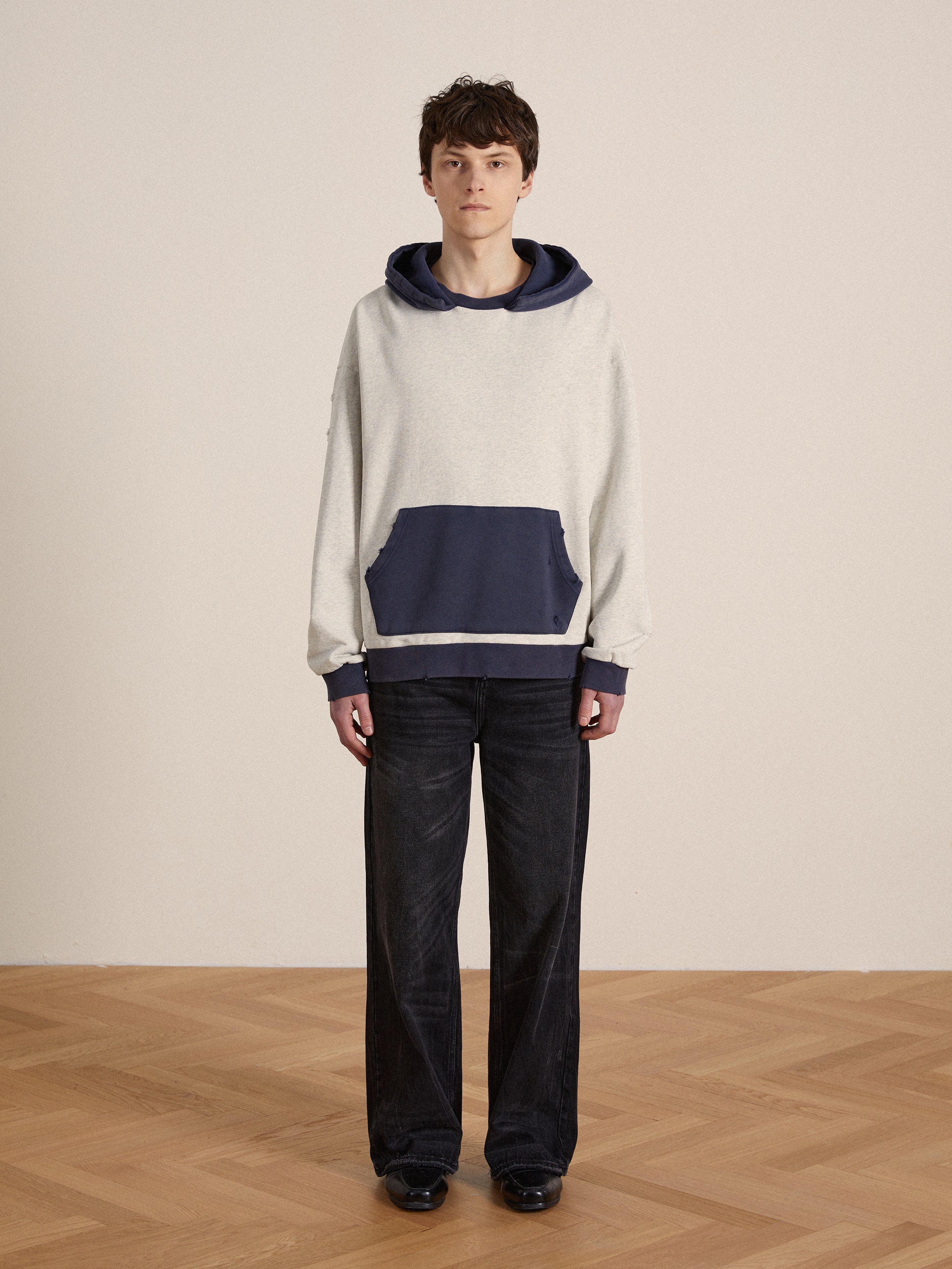 Two Tone Hoodie | Modern Menswear by yycbvcnbmmnbm