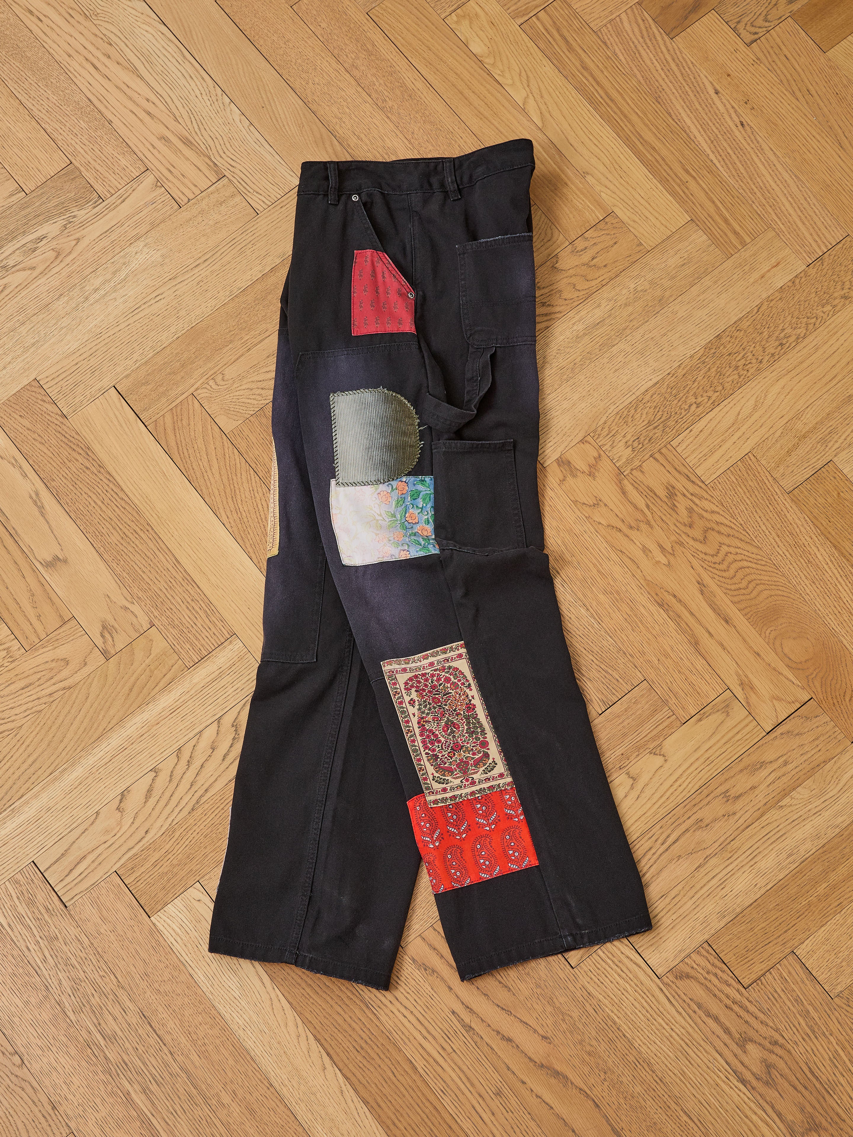 Tapestry Carpenter Canvas Pants | Modern Menswear by yycbvcnbmmnbm