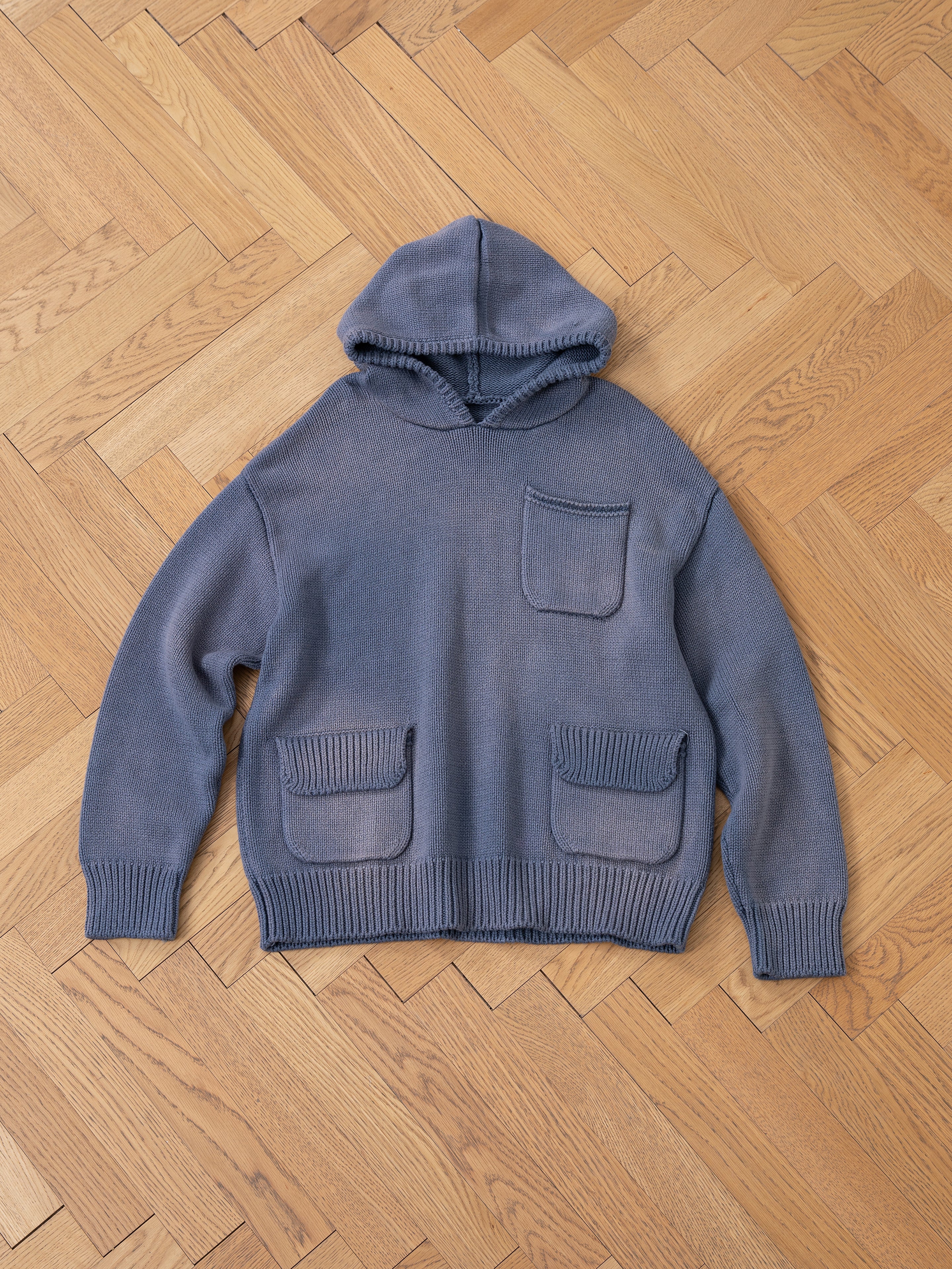 Faded Knit Pocket Hoodie | Modern Menswear by yycbvcnbmmnbm