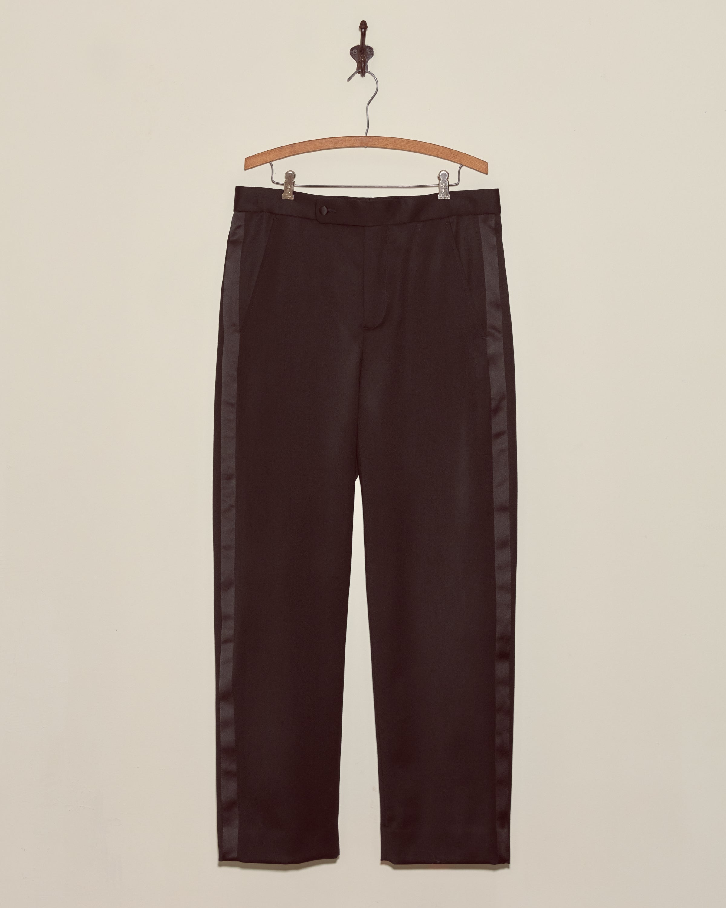 Barathea Tuxedo Trousers | Modern Menswear by yycbvcnbmmnbm