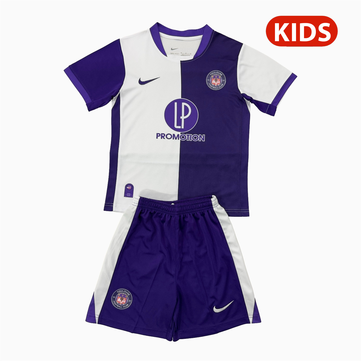 AlphaJersey-Toulouse FC 25-26 Home Kids Kit