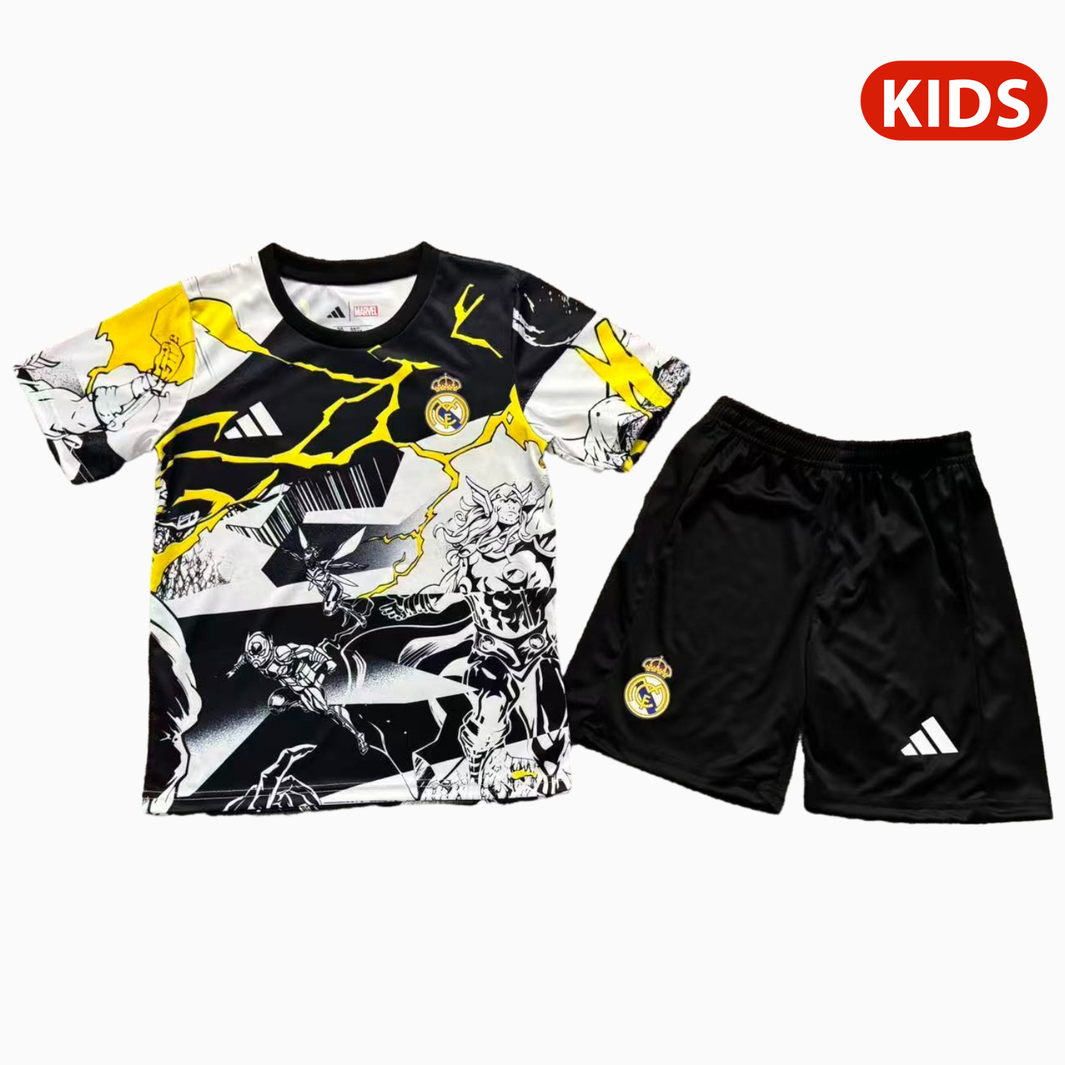 AlphaJersey-Real Madrid 25-26 Thunder Comics Pre-Match Special Kids Kit