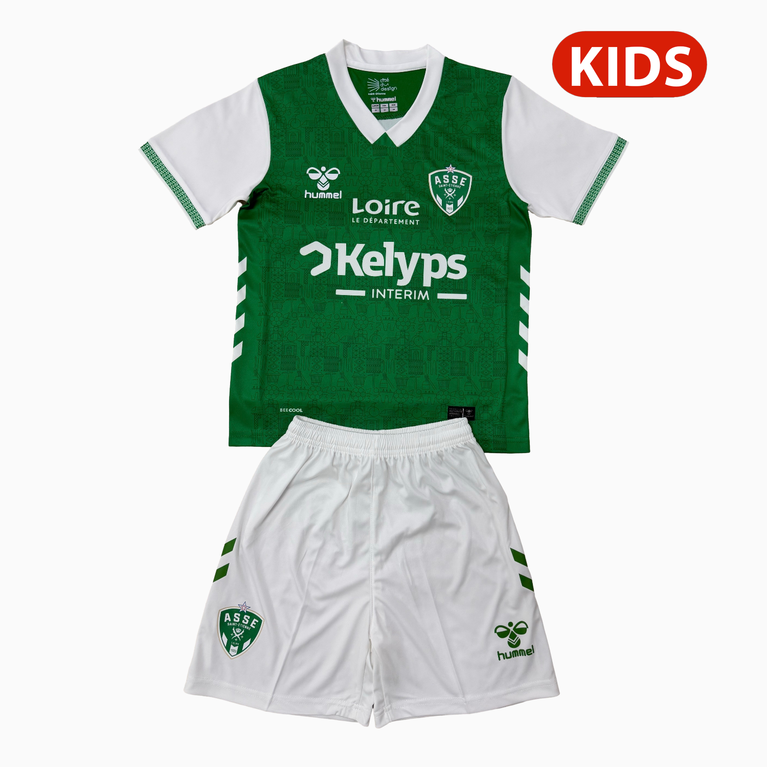 AlphaJersey-AS Saint-Etienne 25-26 Home Kids Kit