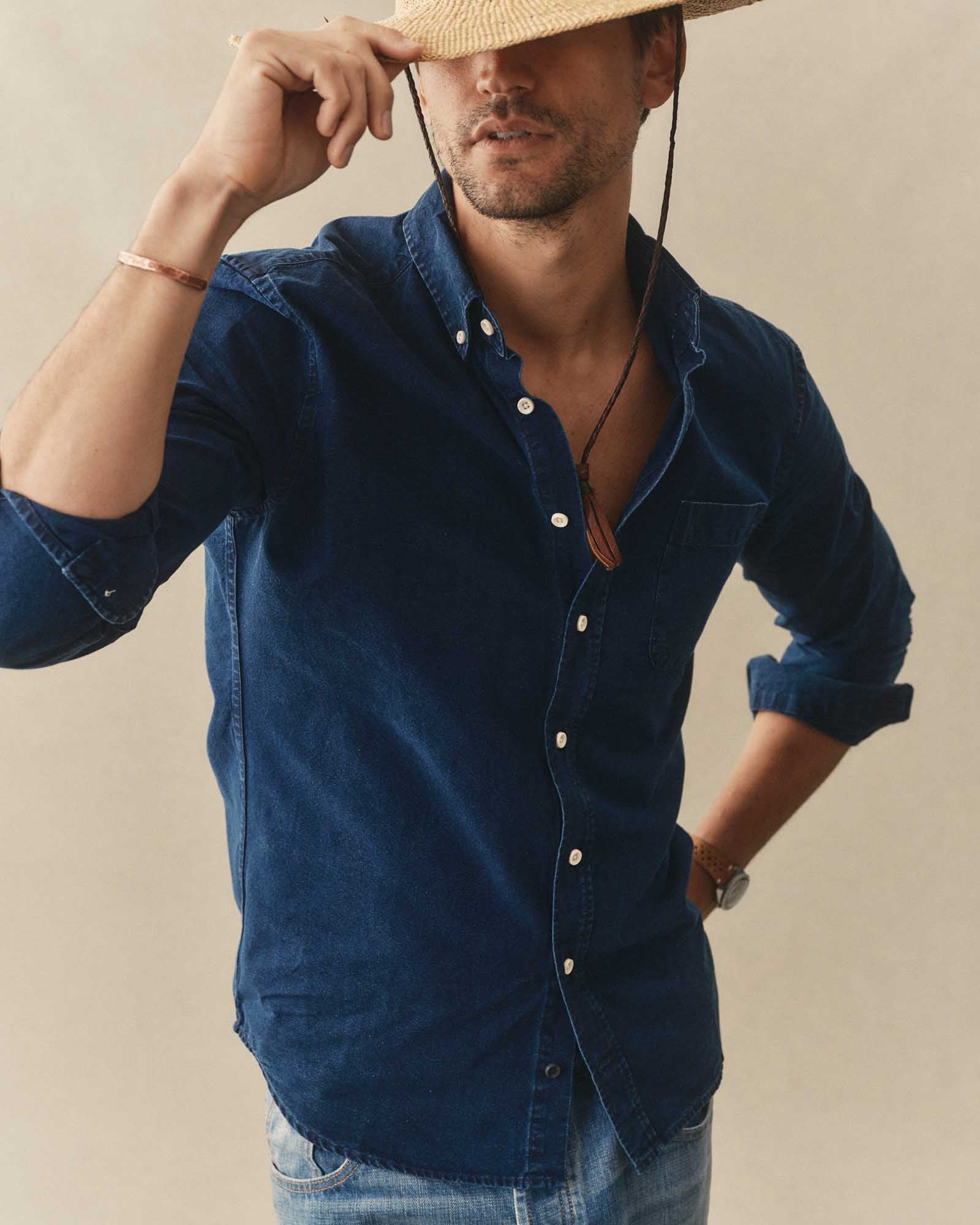 The Jack in Rinsed Indigo Oxford | Modern Menswear by yycbvcnbmmnbm
