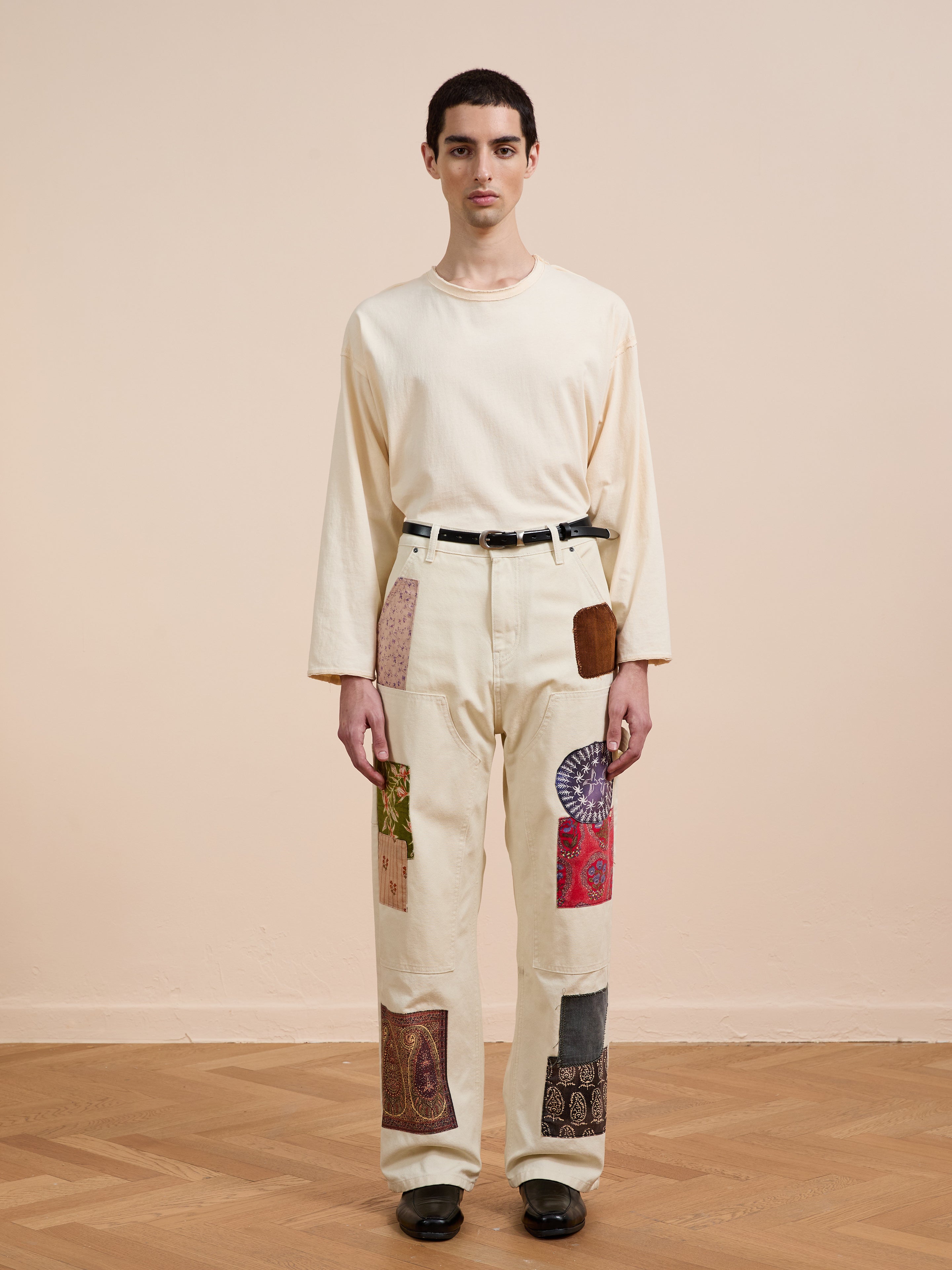 Tapestry Carpenter Canvas Pants | Modern Menswear by yycbvcnbmmnbm