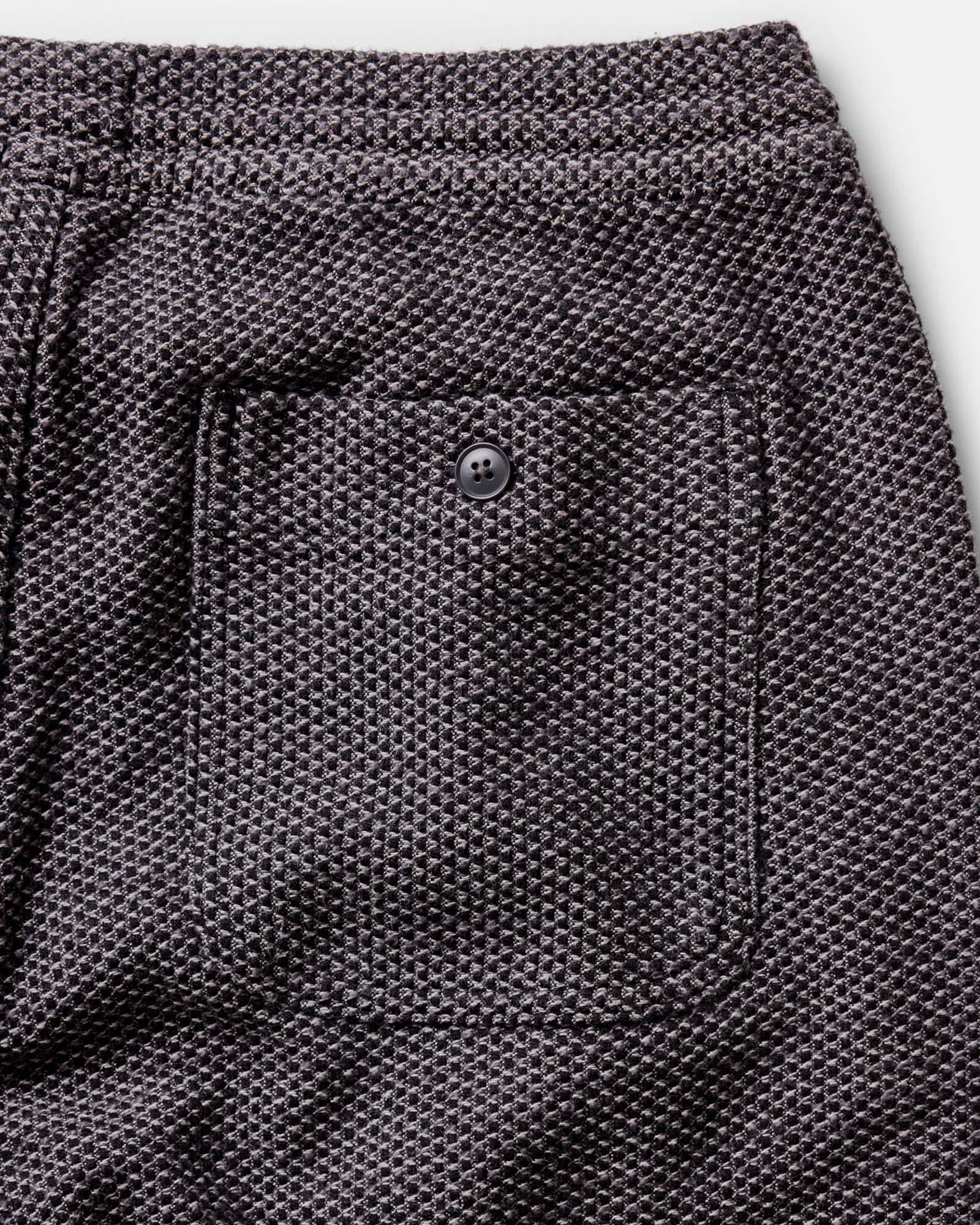 The Apres Pant in Charcoal Sashiko | Modern Menswear by yycbvcnbmmnbm