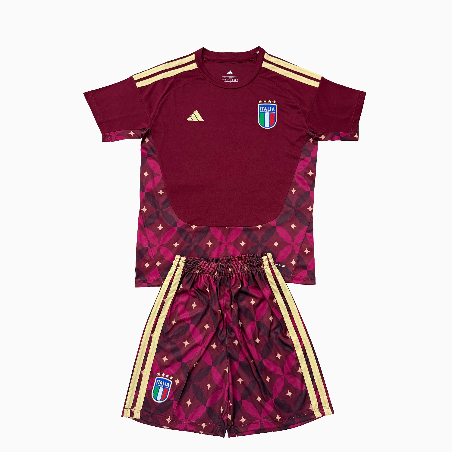 AlphaJersey-Italy 2026 Goalkeeper Red Men's Adult Jersey Set - Fans Version