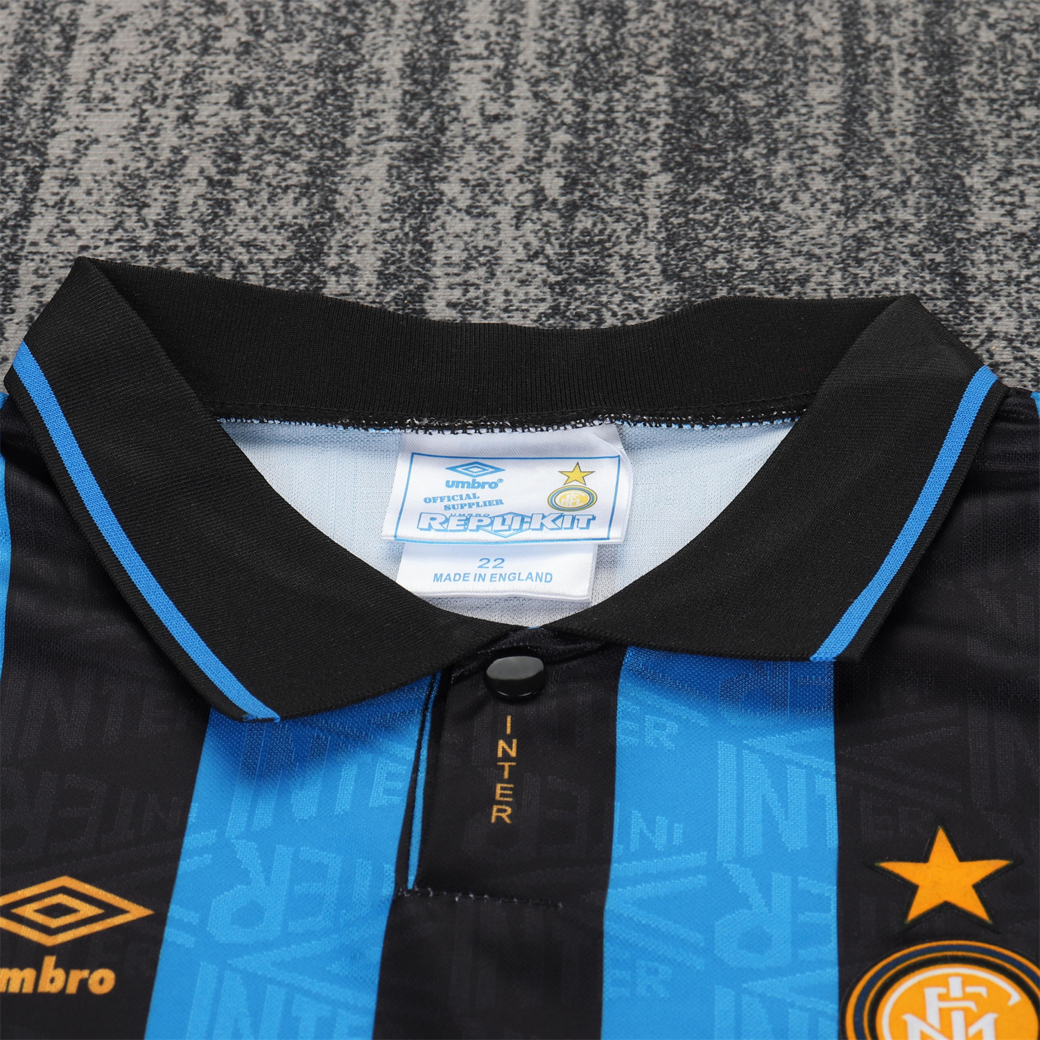AlphaJersey-Retro Inter Milan 1992-94 Home Kids Kit