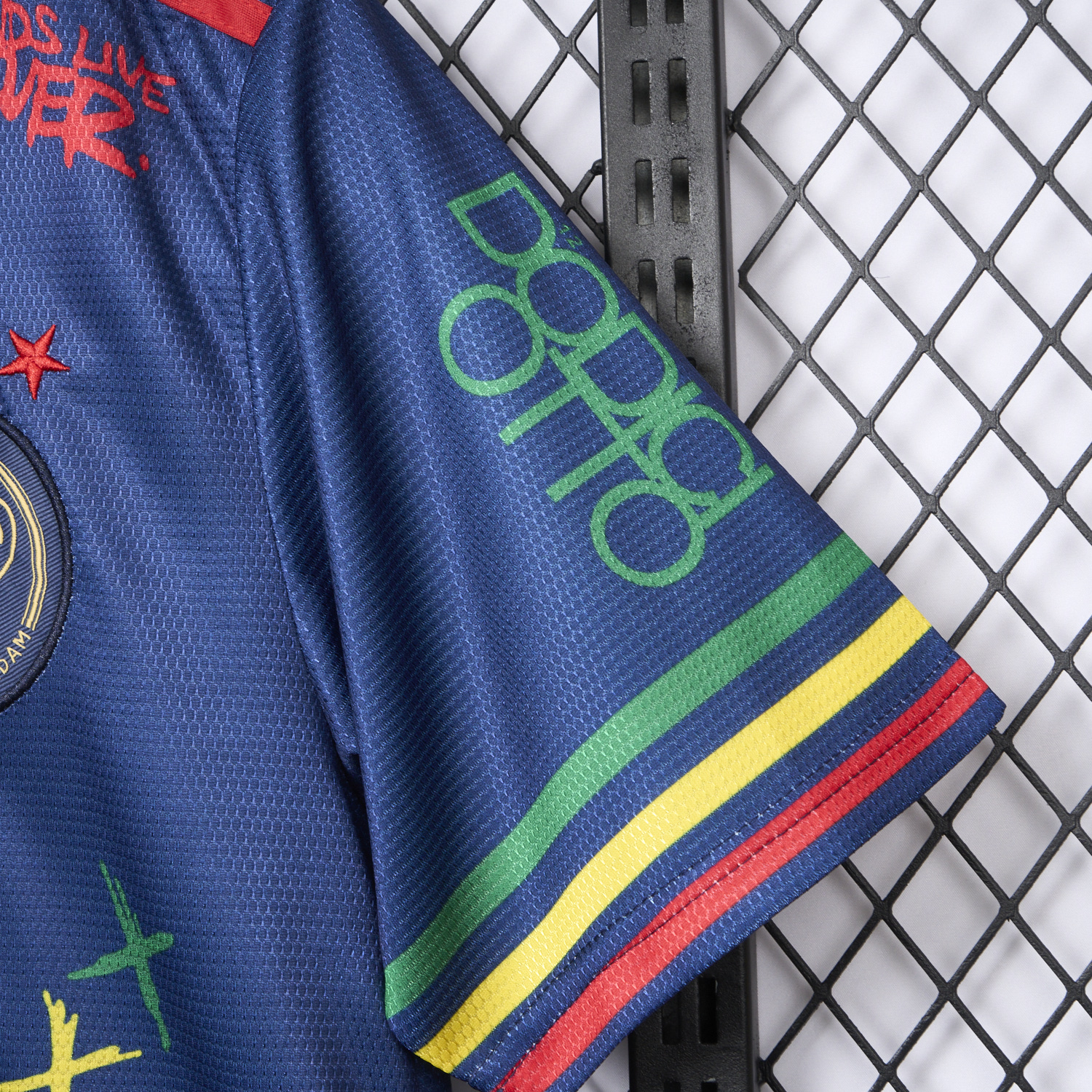 AlphaJersey-Ajax x B-O-B Marly 2025-26 40th Blue Special Edition Jersey - Fans Version
