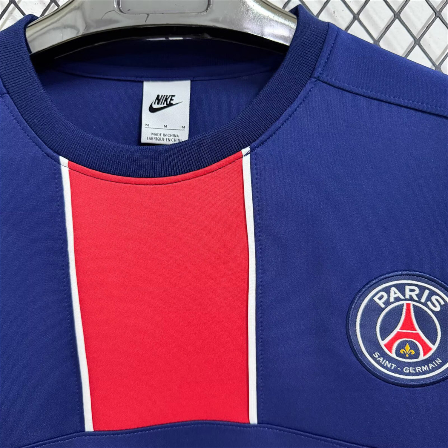 AlphaJersey-Paris Saint-Germain PSG 25-26 Blue And Red Unisex Pullover Hoodie