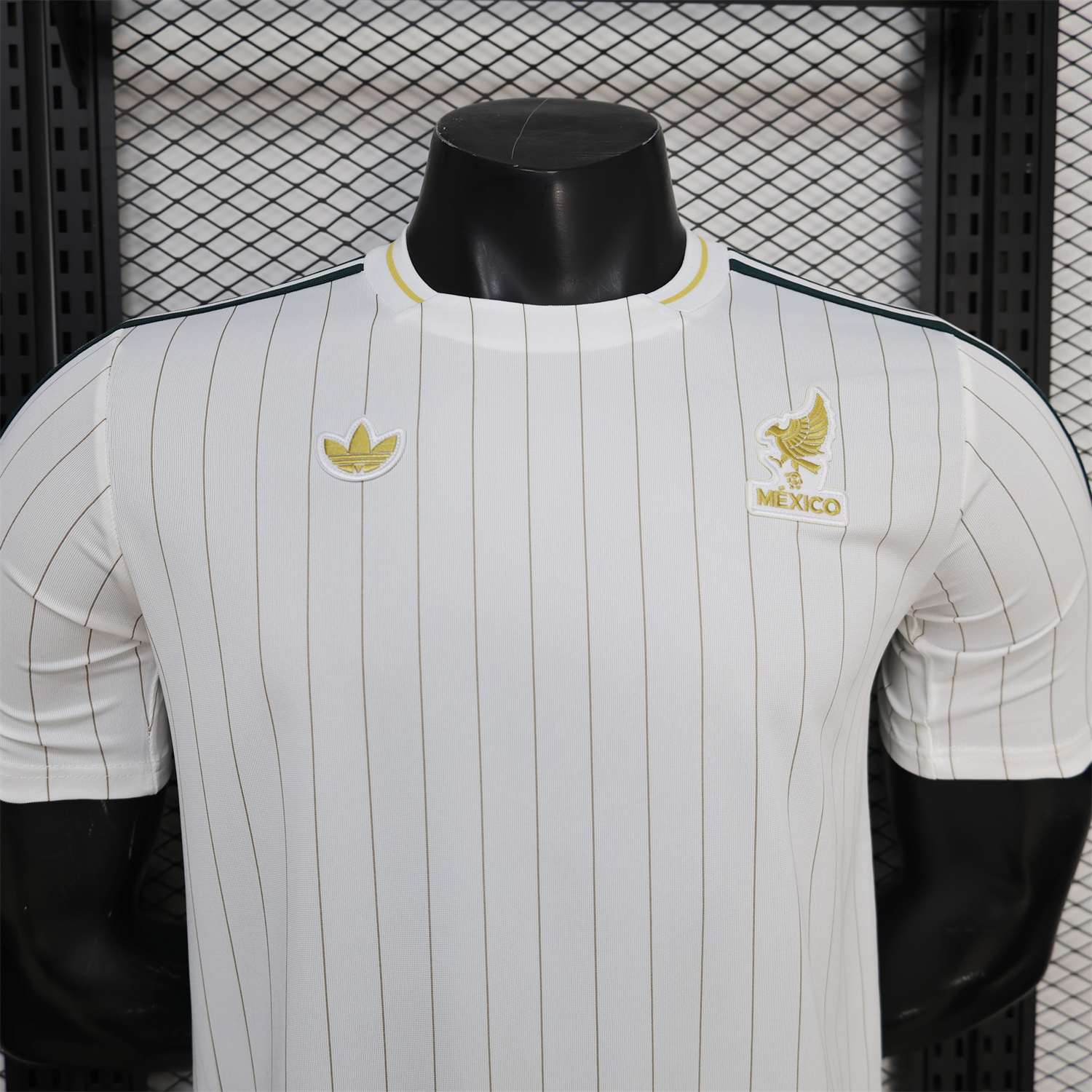 AlphaJersey-Mexico 2026 Terrace Icon Retro Casual Style White Jersey - Player Version