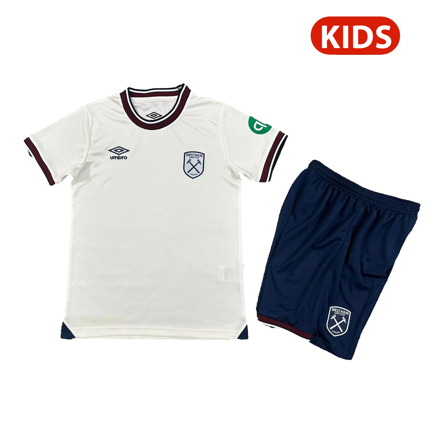 AlphaJersey-West Ham United 25-26 Away Kids Kit