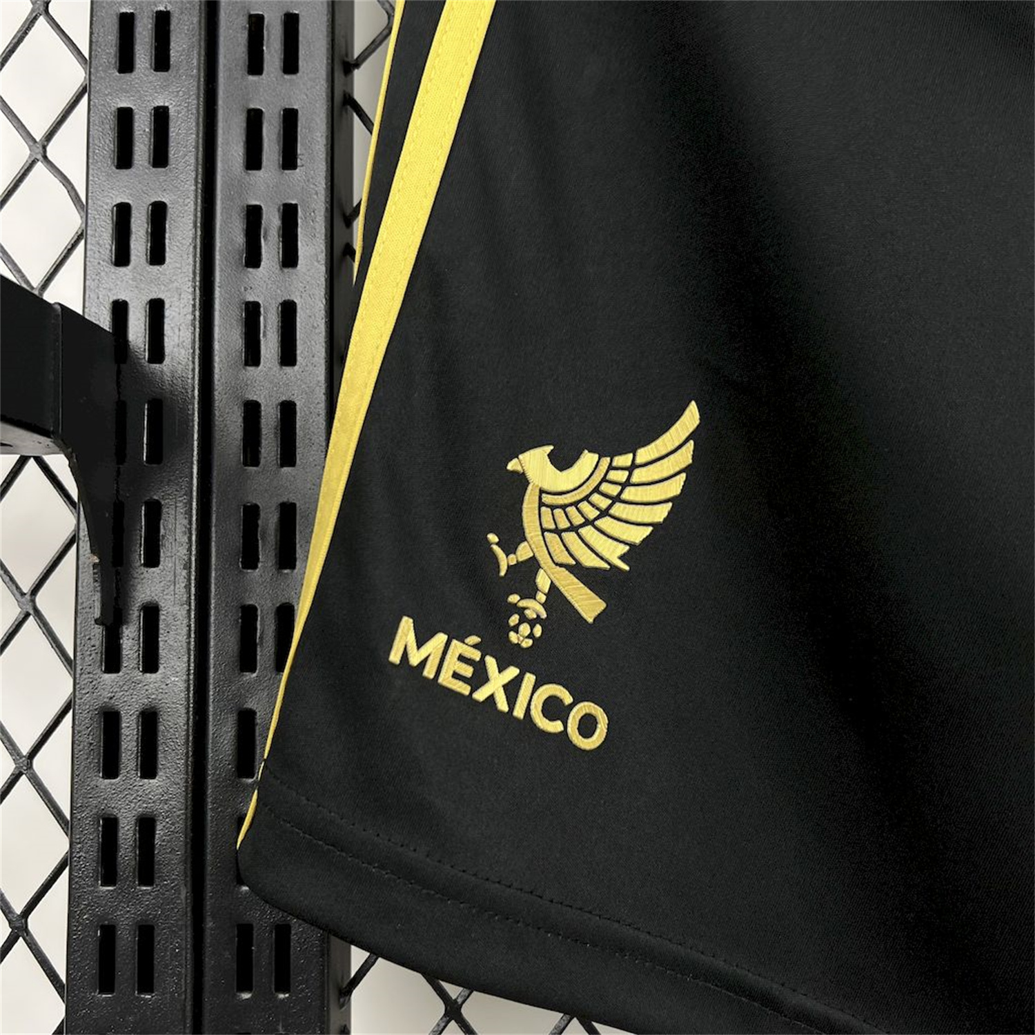 AlphaJersey-Mexico 2025 Gold Cup Black Shorts - Fans Version