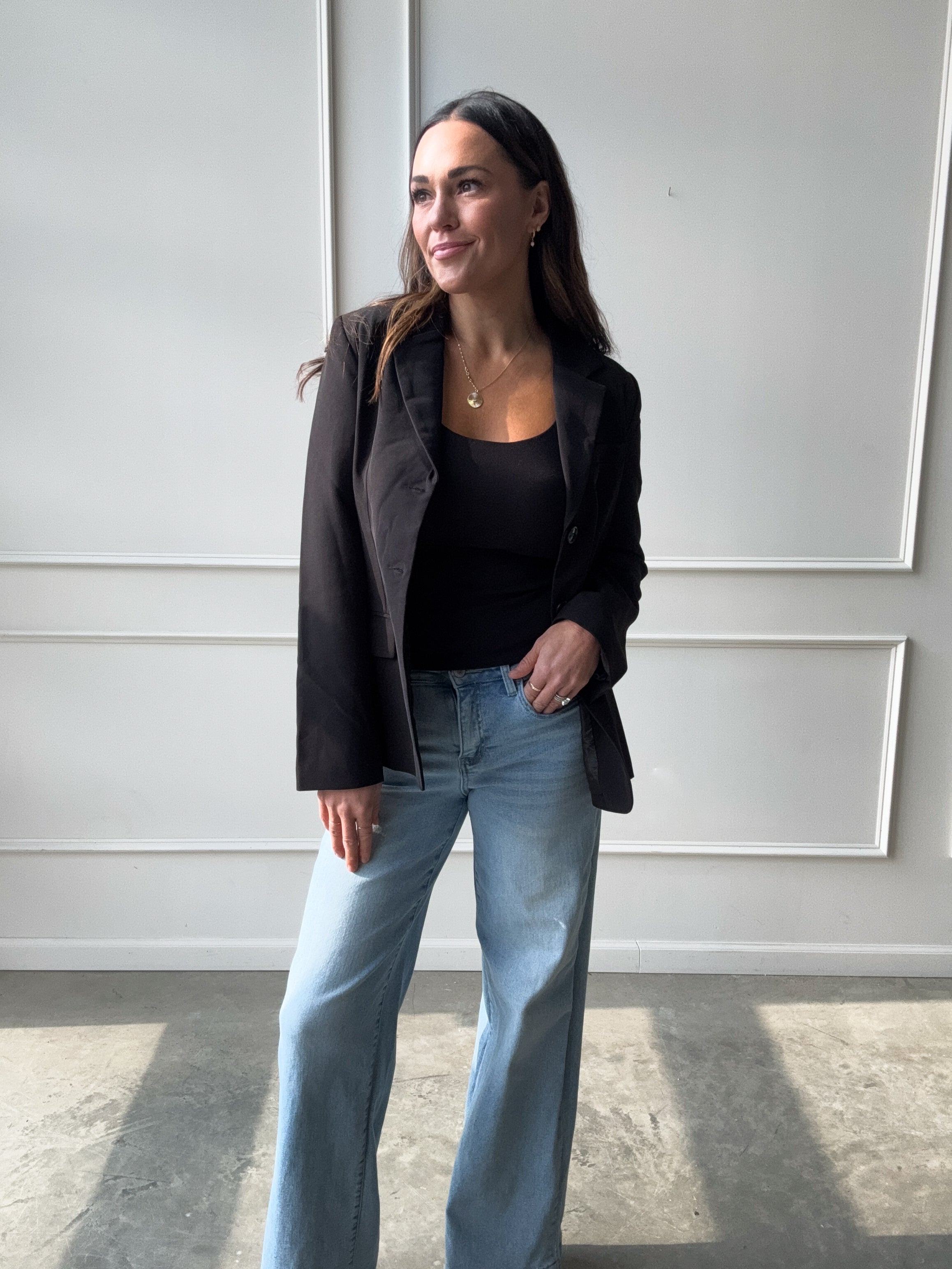 Black Fitted Blazer | Elegant Women's Fashion by coolavocek