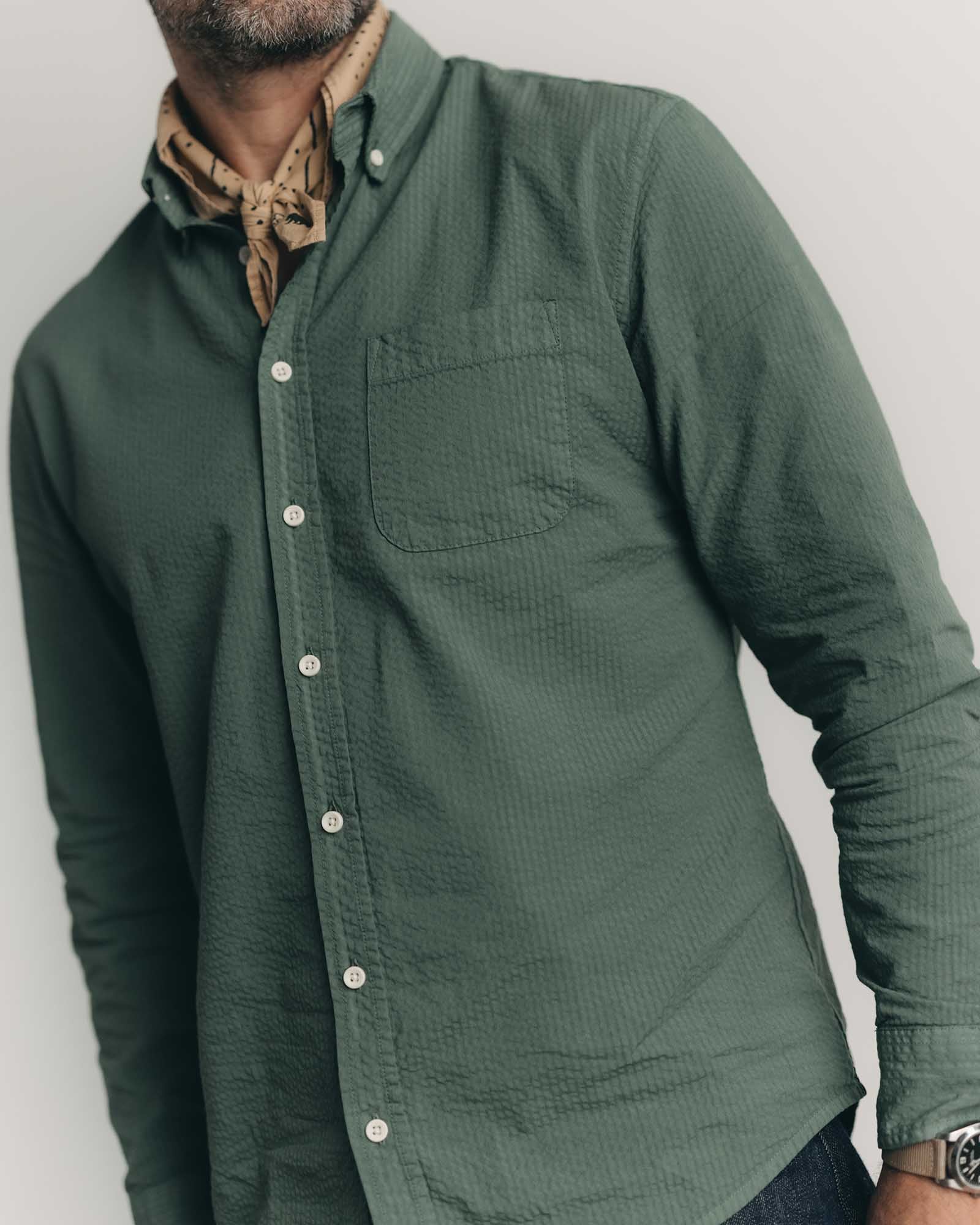 The Jack in Deep Sea Seersucker | Modern Menswear by yycbvcnbmmnbm