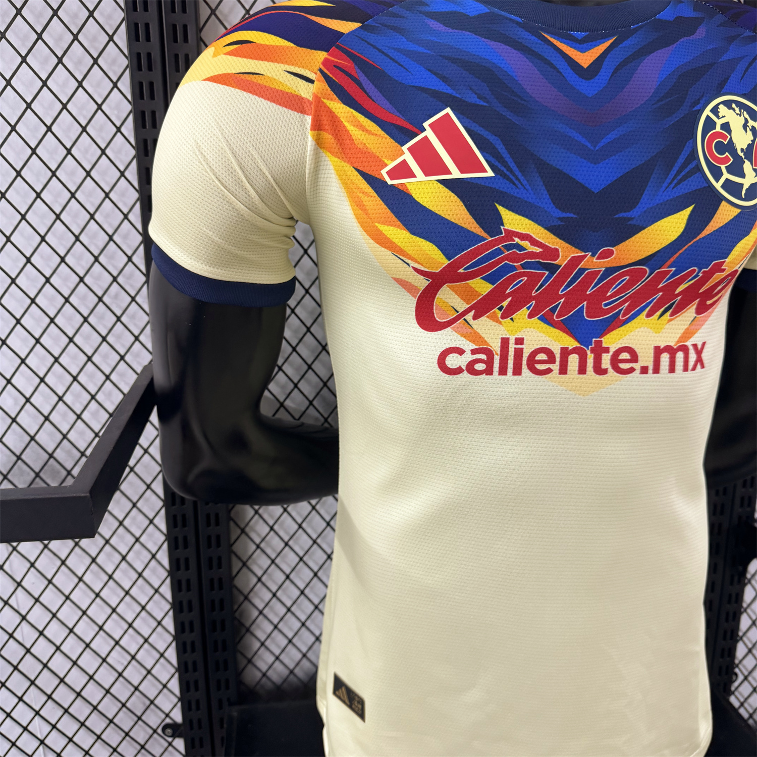 AlphaJersey-Club América 25-26 Blue Neck Light Yellow Special Jersey - Player Version