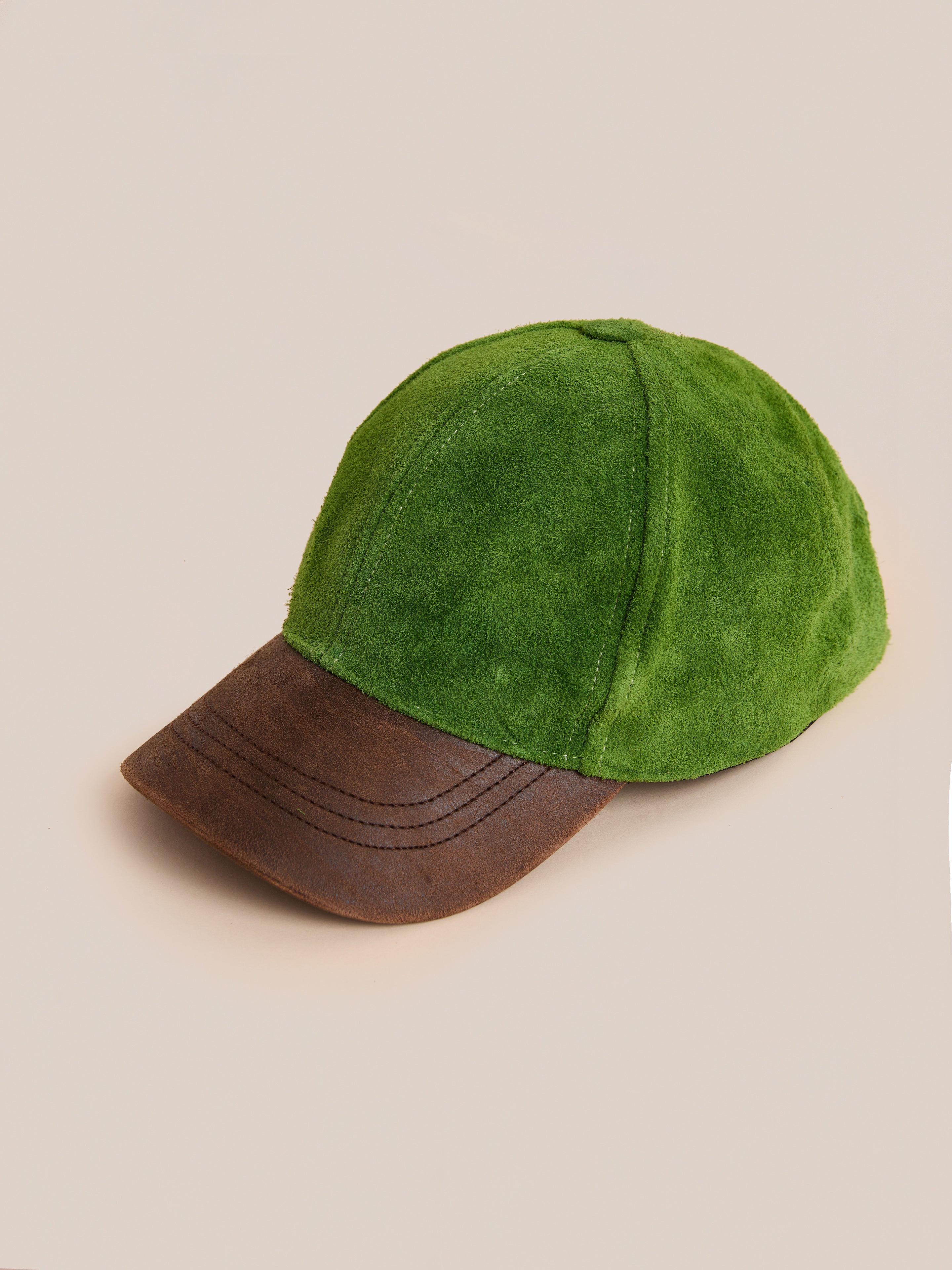 Suede Leather Contrast Distressed Cap | Modern Menswear by yycbvcnbmmnbm