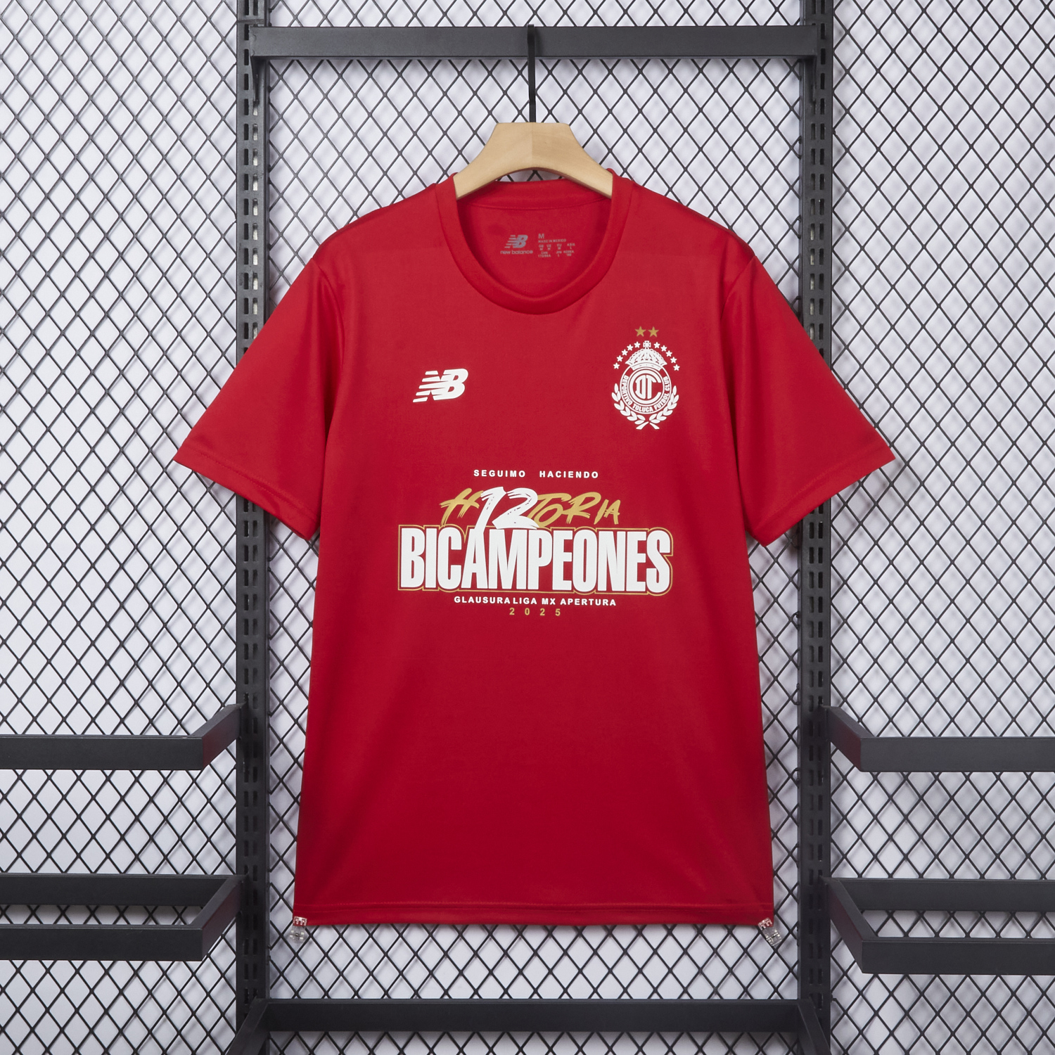 AlphaJersey-Toluca 25-26 Red Champion Commemorative Jersey - Fans Version