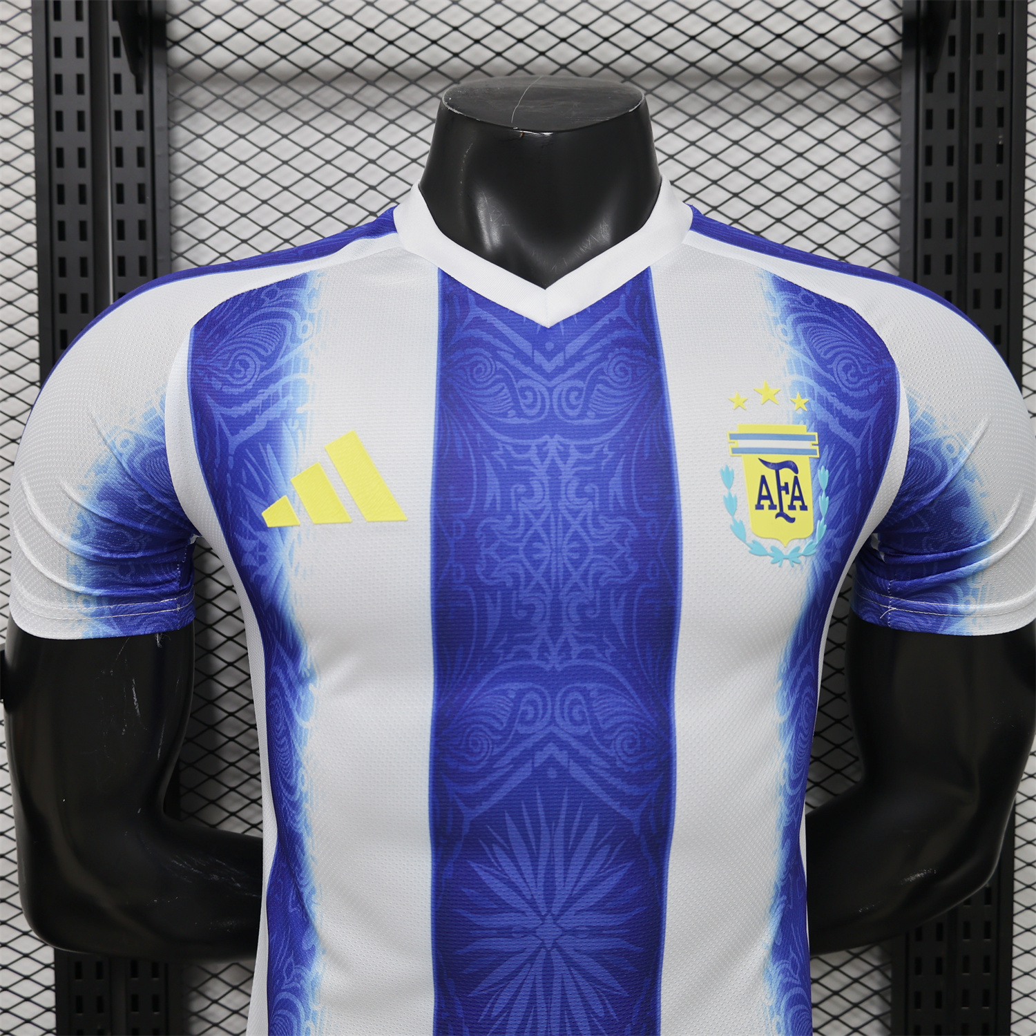 AlphaJersey-Argentina 2026 Deep Blue And White Stripes Special Jersey - Player Version