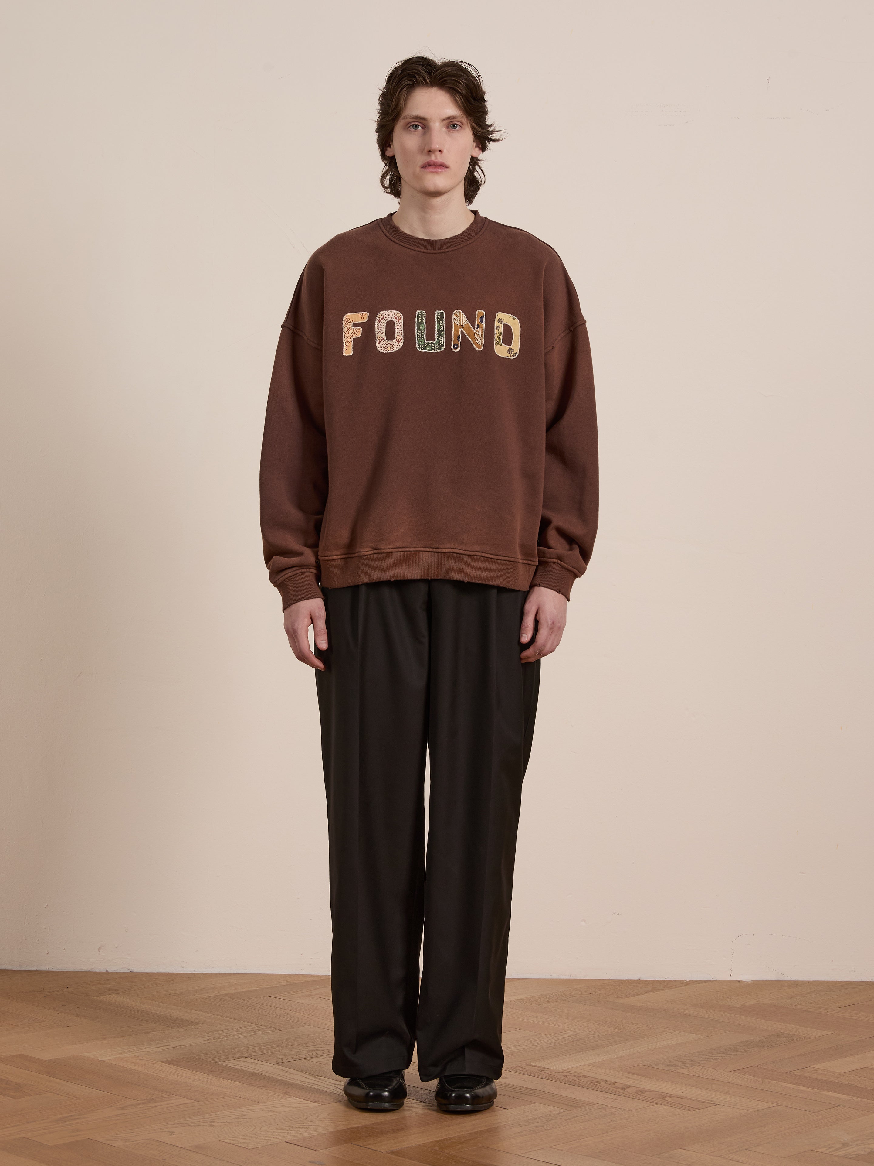 Patterned Logo Crewneck | Modern Menswear by yycbvcnbmmnbm