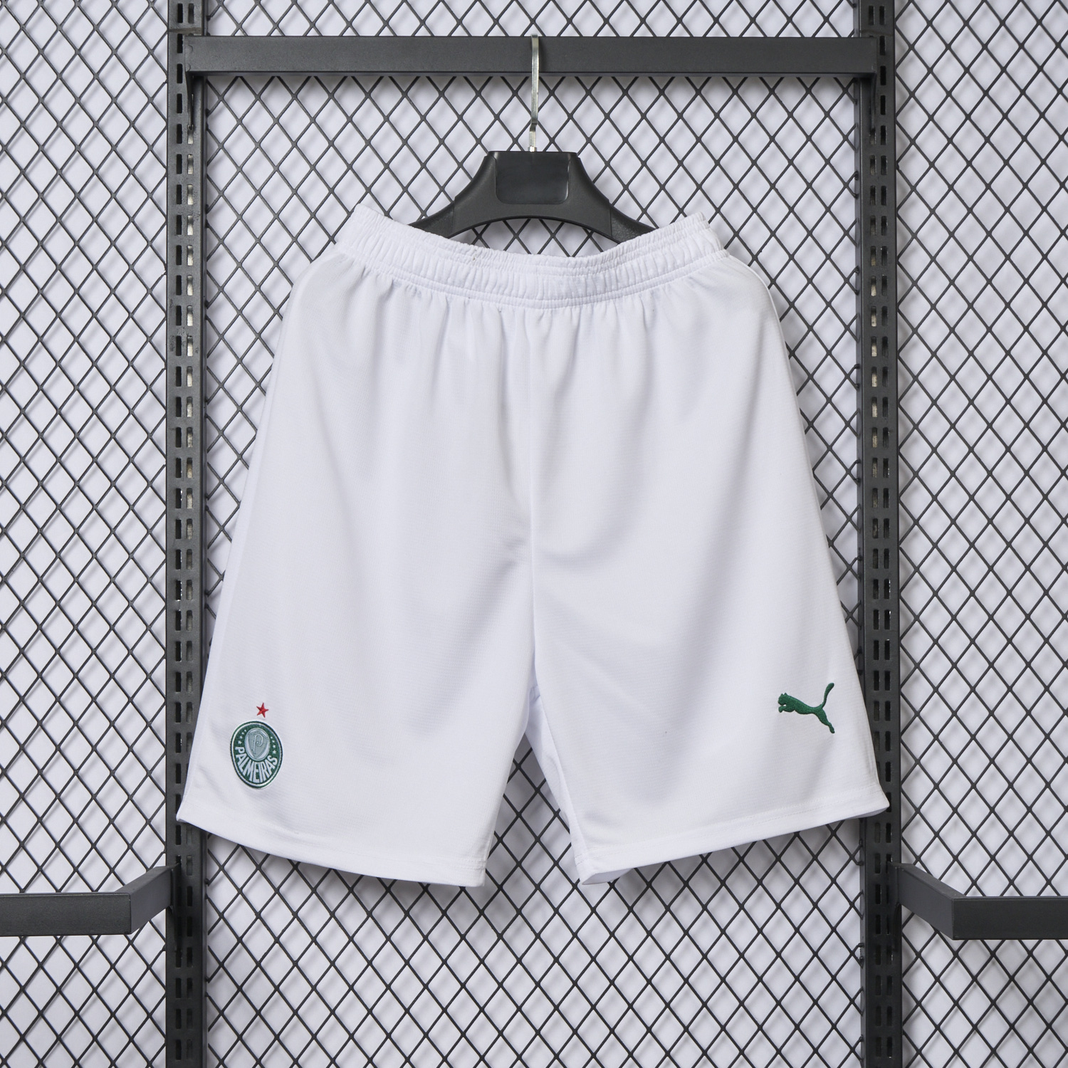 AlphaJersey-Palmeiras 25-26 White Home Shorts - Fans Version