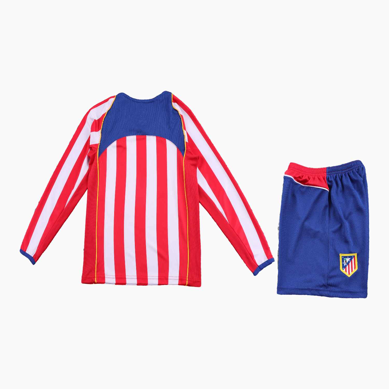 AlphaJersey-Retro Atletico Madrid 2004-05 Home S.p.i.d.e.r M.a.n Special Long Sleeves Kids Kit