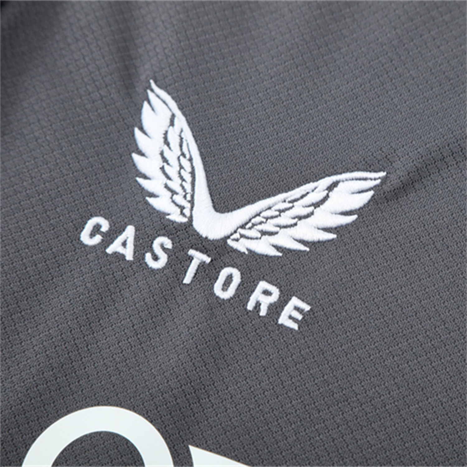 AlphaJersey-Feyenoord 25-26 Kids Short-Sleeve Training Set - Dark Gray Top & Dark Gray Shorts