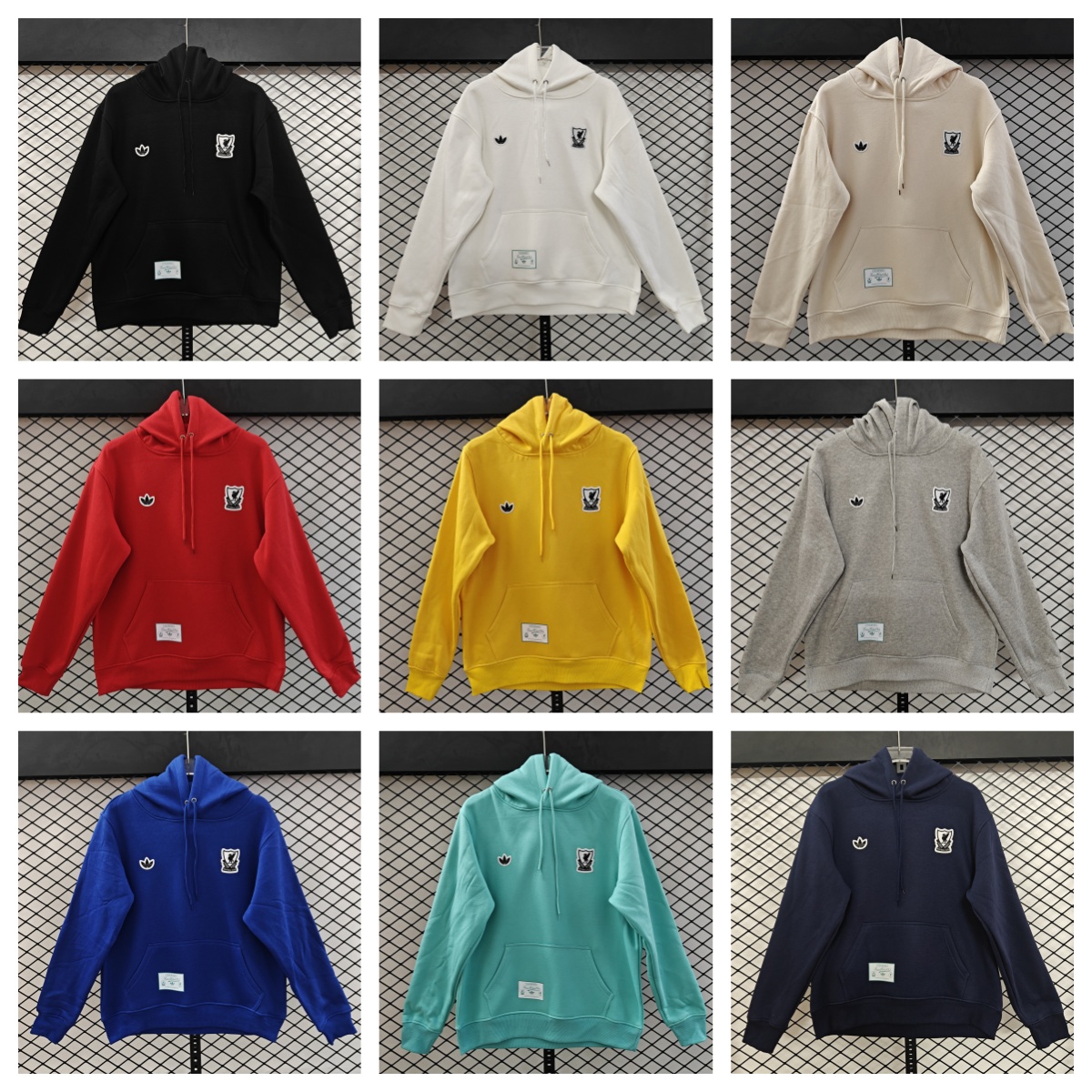 AlphaJersey-Liver.pool 25-26 Originals Terrace Icon White Team Logo Unisex Pullover Hoodie