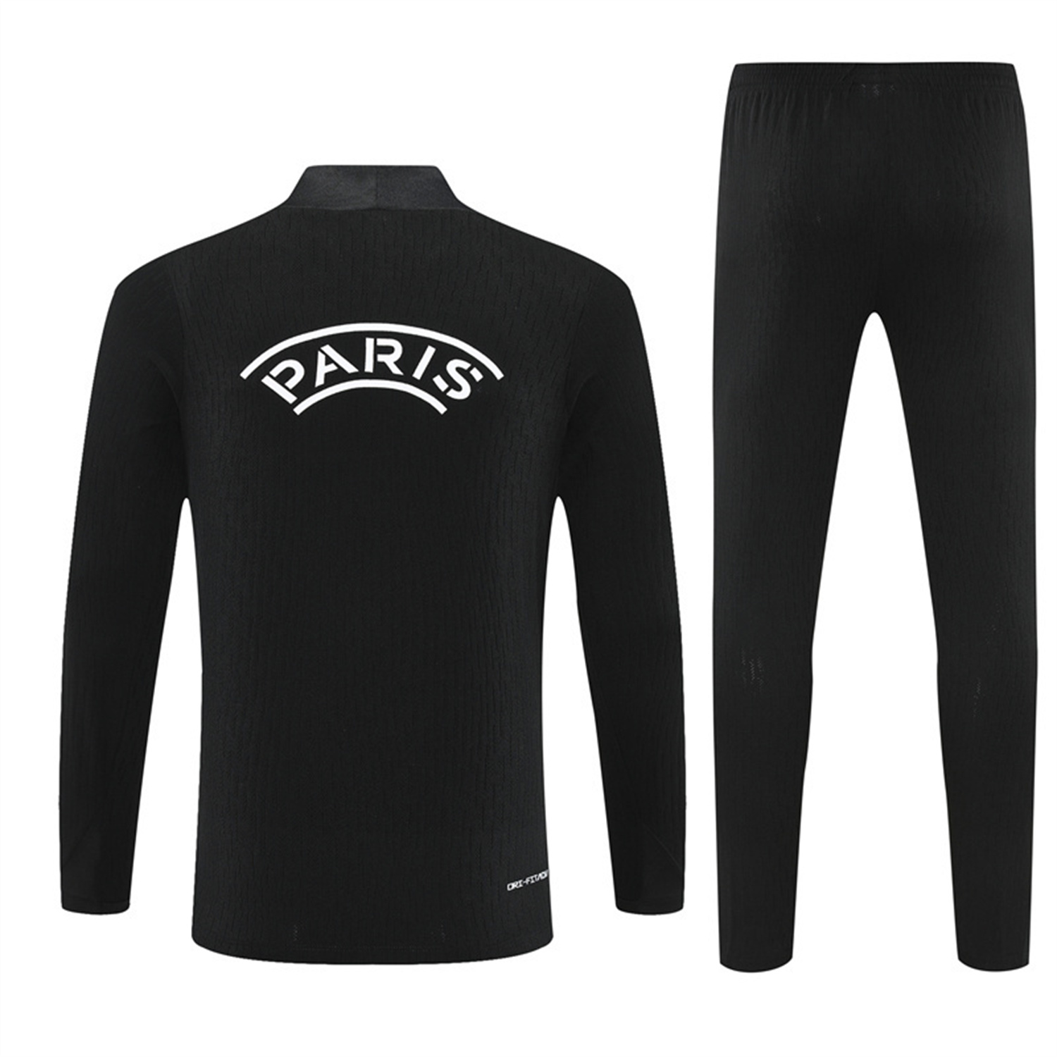 AlphaJersey-Paris Saint-Germain PSG 25-26 Jordan Long Sleeve Training Set - Pure Black Top & Pants
