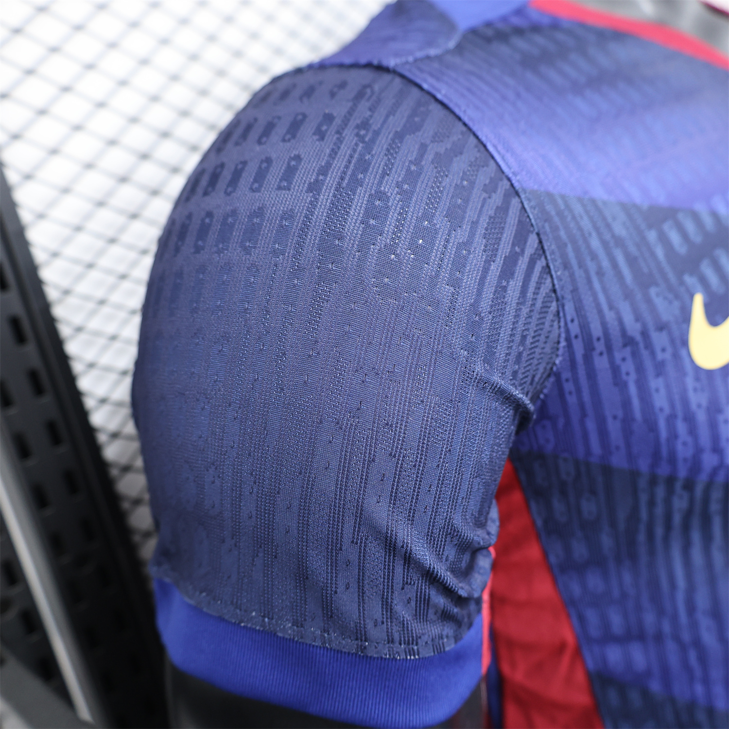 AlphaJersey-Barcelona 25-26 Red Diagonal Special Blue Jersey - Player Version