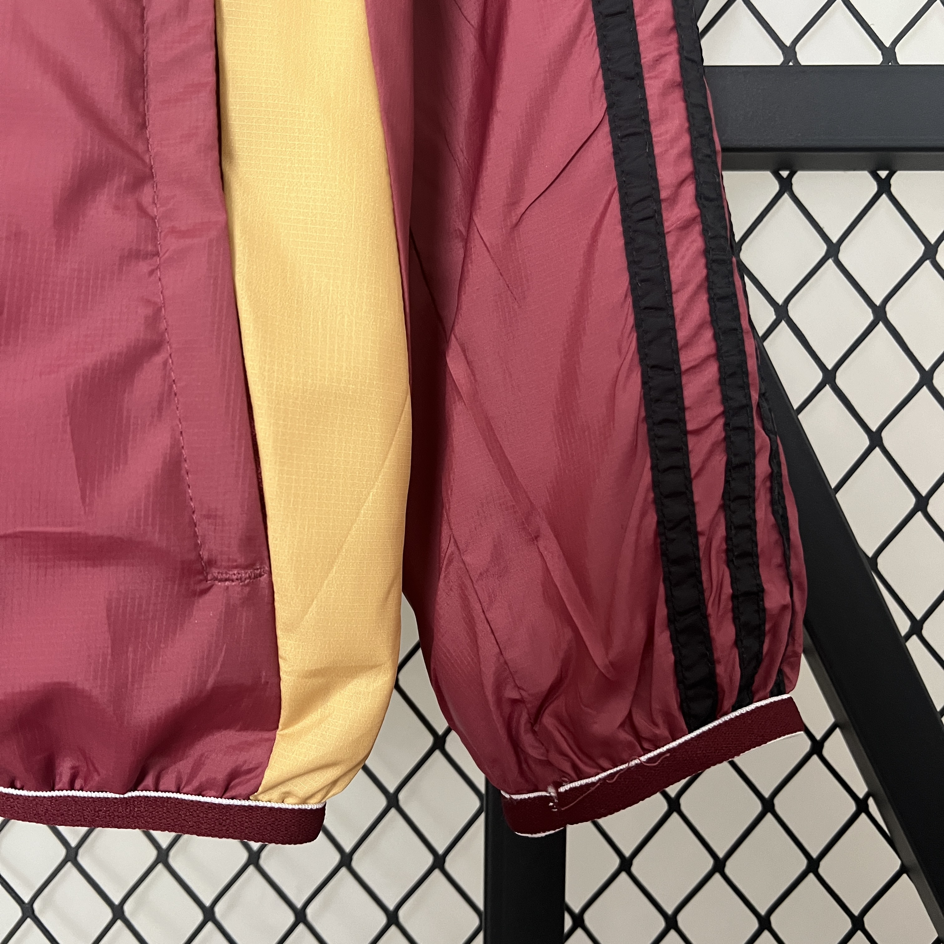AlphaJersey-Belgium 2024 Double Sided Reversible Windbreaker - Red & Yellow