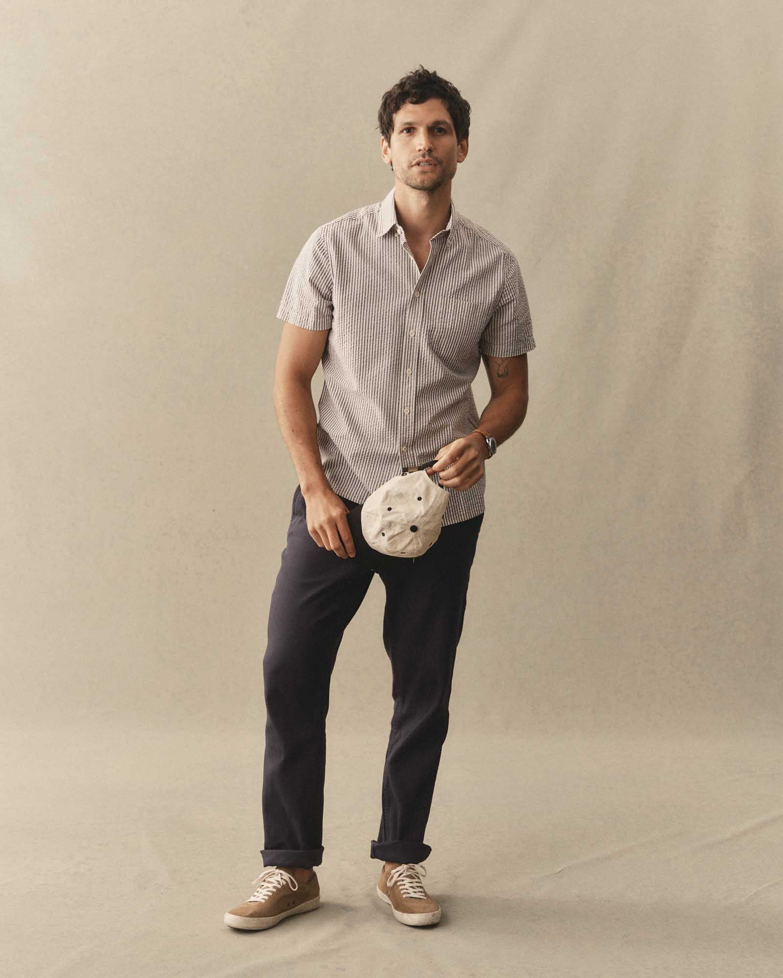 The Roamer Pant in Navy Broken Twill | Modern Menswear by yycbvcnbmmnbm