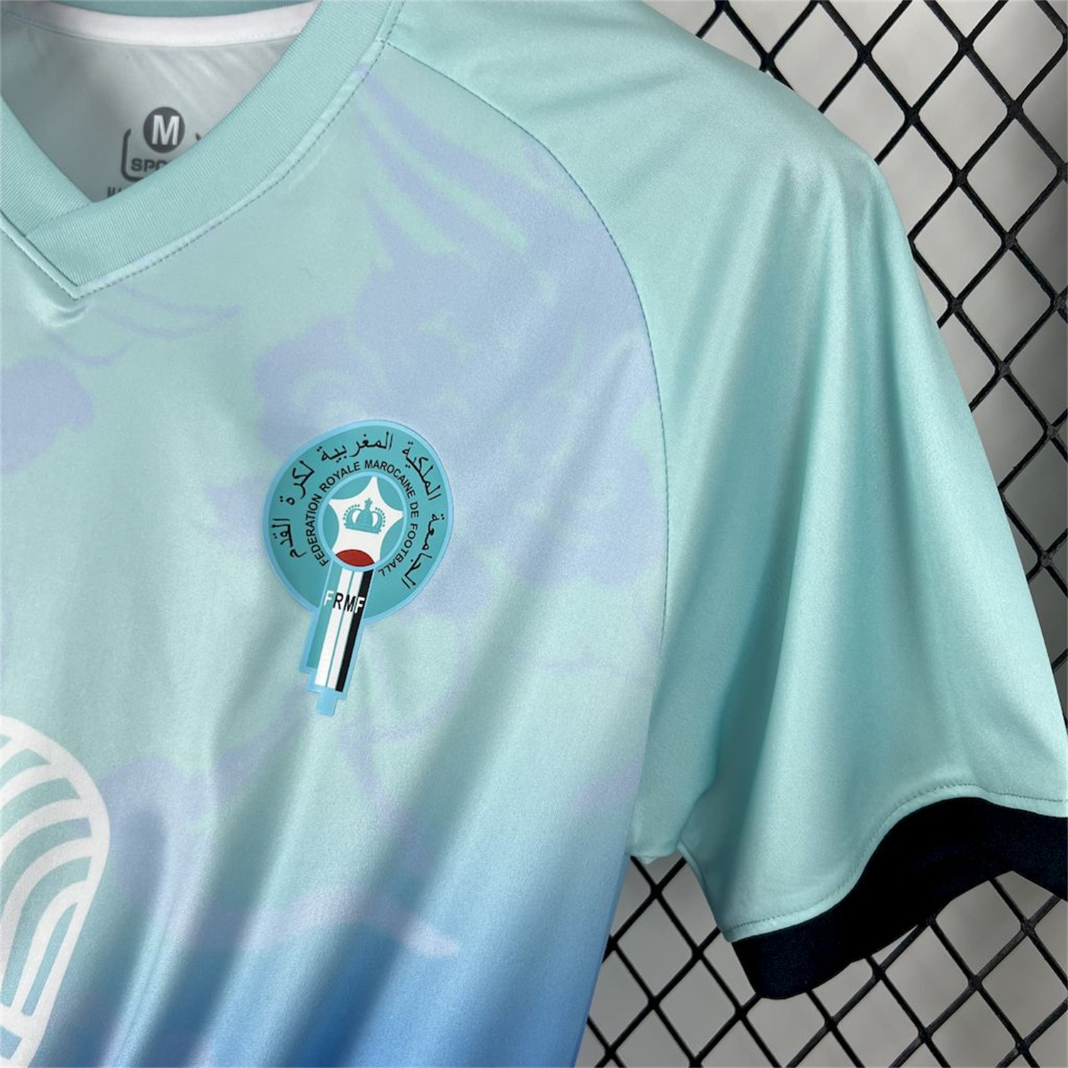 AlphaJersey-Morocco 25-26 Blue Gradient Auspicious Cloud Pattern Special Jersey - Fans Version