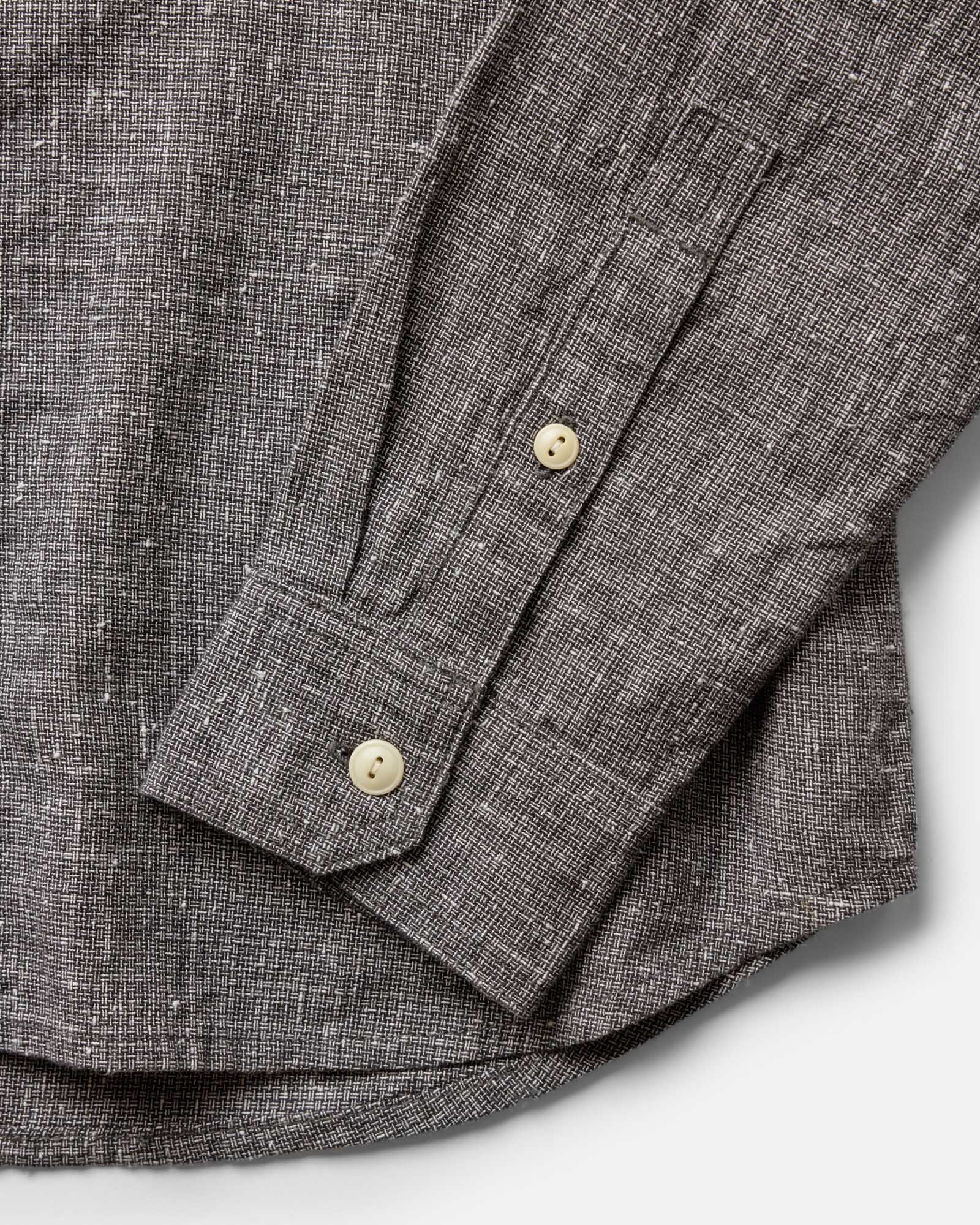 The Foundry Shirt in Japanese Shadow Nep | Modern Menswear by yycbvcnbmmnbm