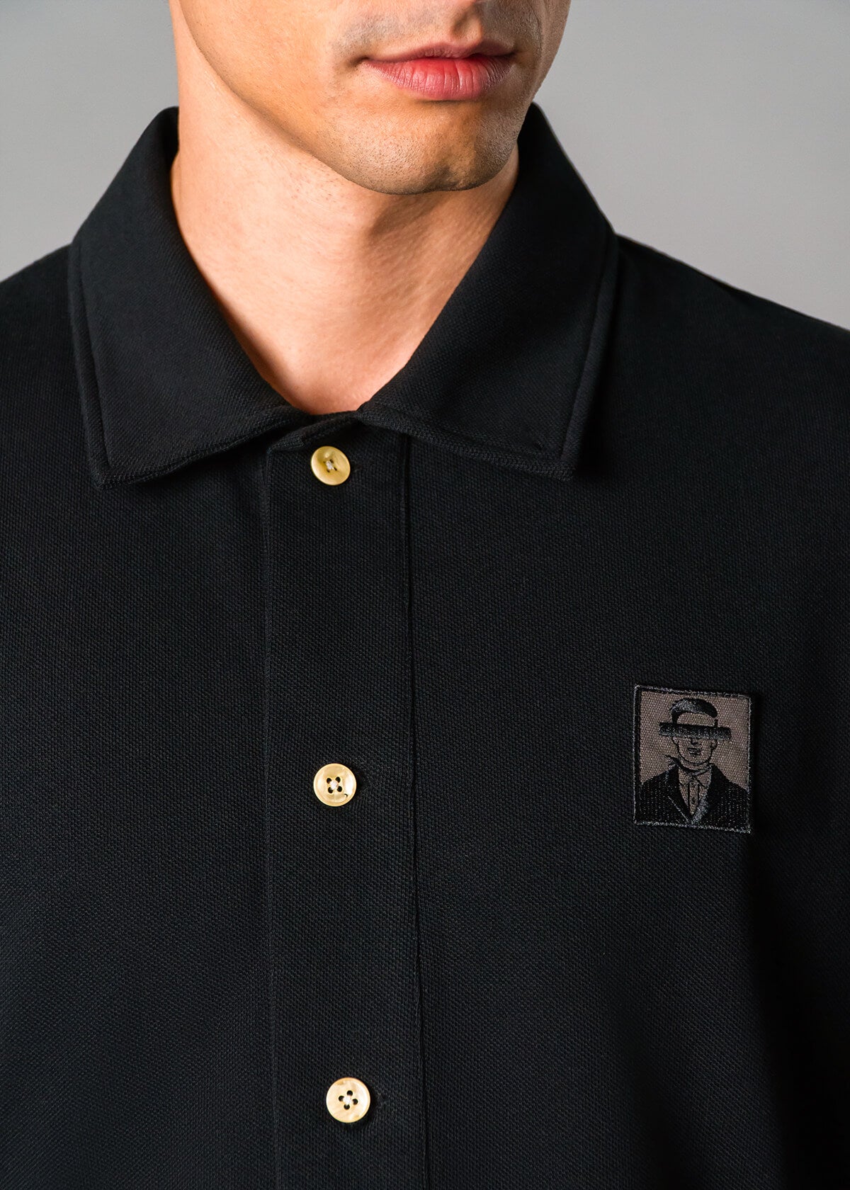 Pique Polo Black | Modern Menswear by yycbvcnbmmnbm