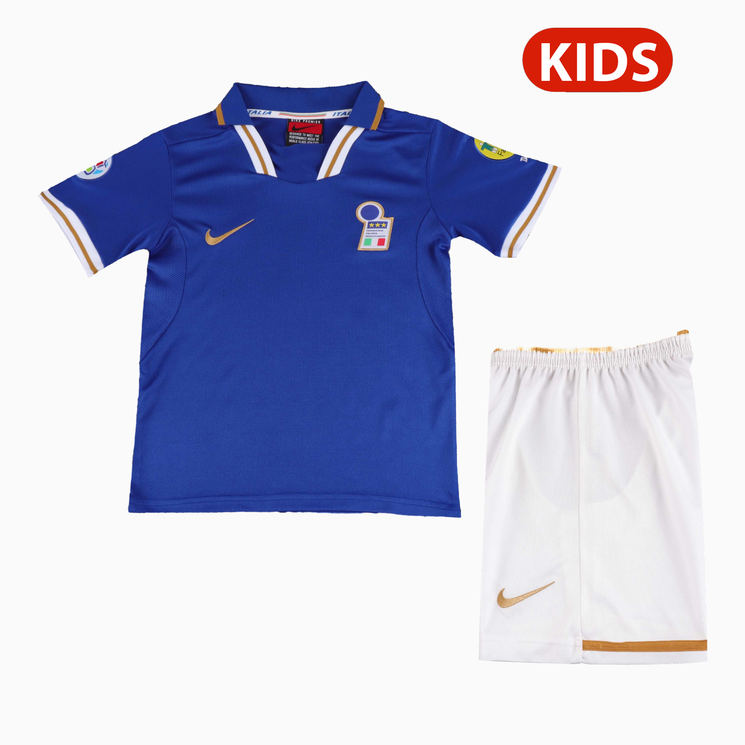 AlphaJersey-Retro Italy 1996 Home Kids Kit