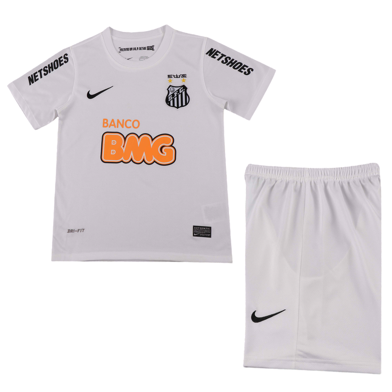 AlphaJersey-Retro Santos 2012 Home Kids Kit