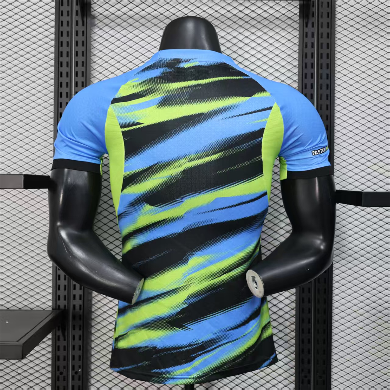 AlphaJersey-Marseille 25-26 Blue Green Gradient Training Jersey - Player Version