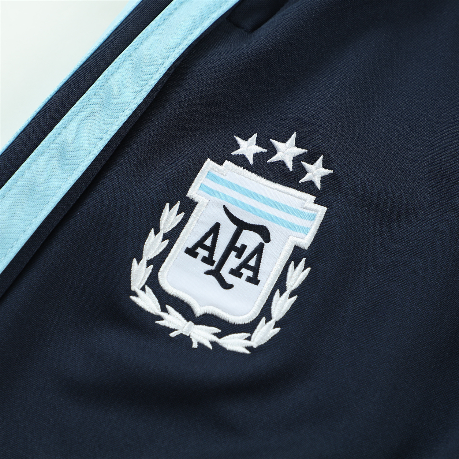 AlphaJersey-Argentina 2026 Kids Long Sleeve Training Set - Blue Black Top & Pants