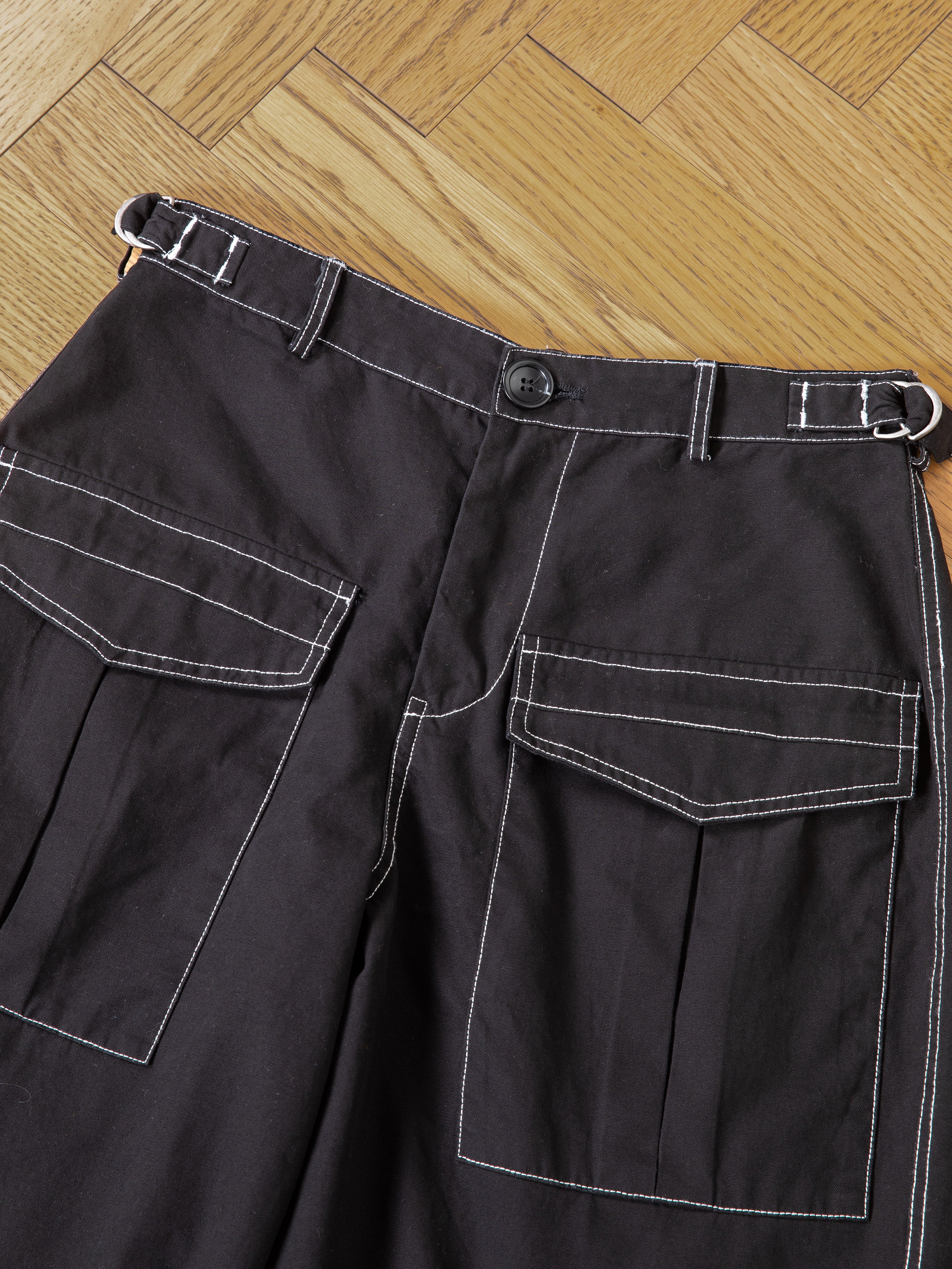 Lucca Black Contrast Pocket Trouser Shorts | Modern Menswear by yycbvcnbmmnbm