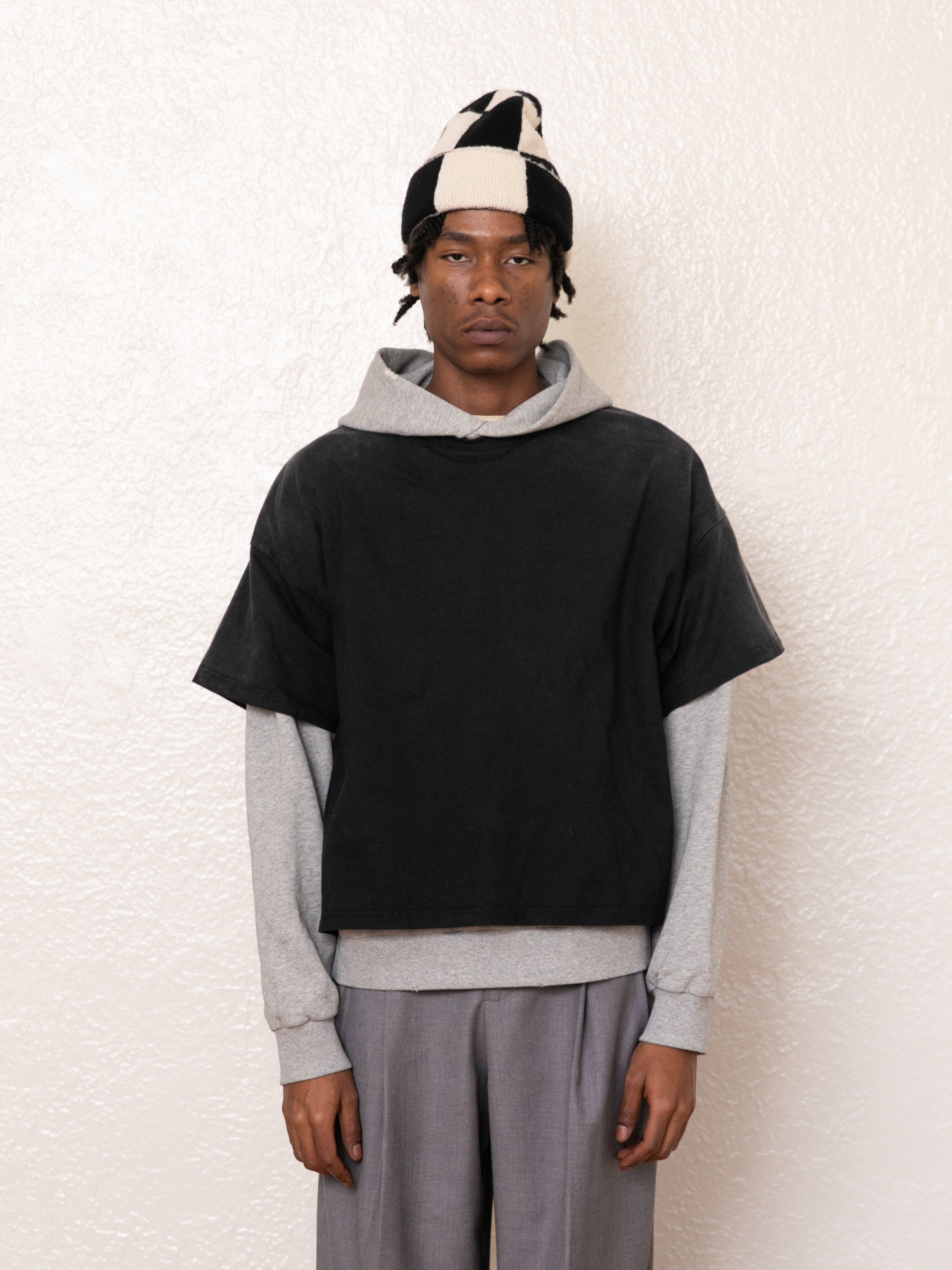 Double Layer Hoodie | Modern Menswear by yycbvcnbmmnbm