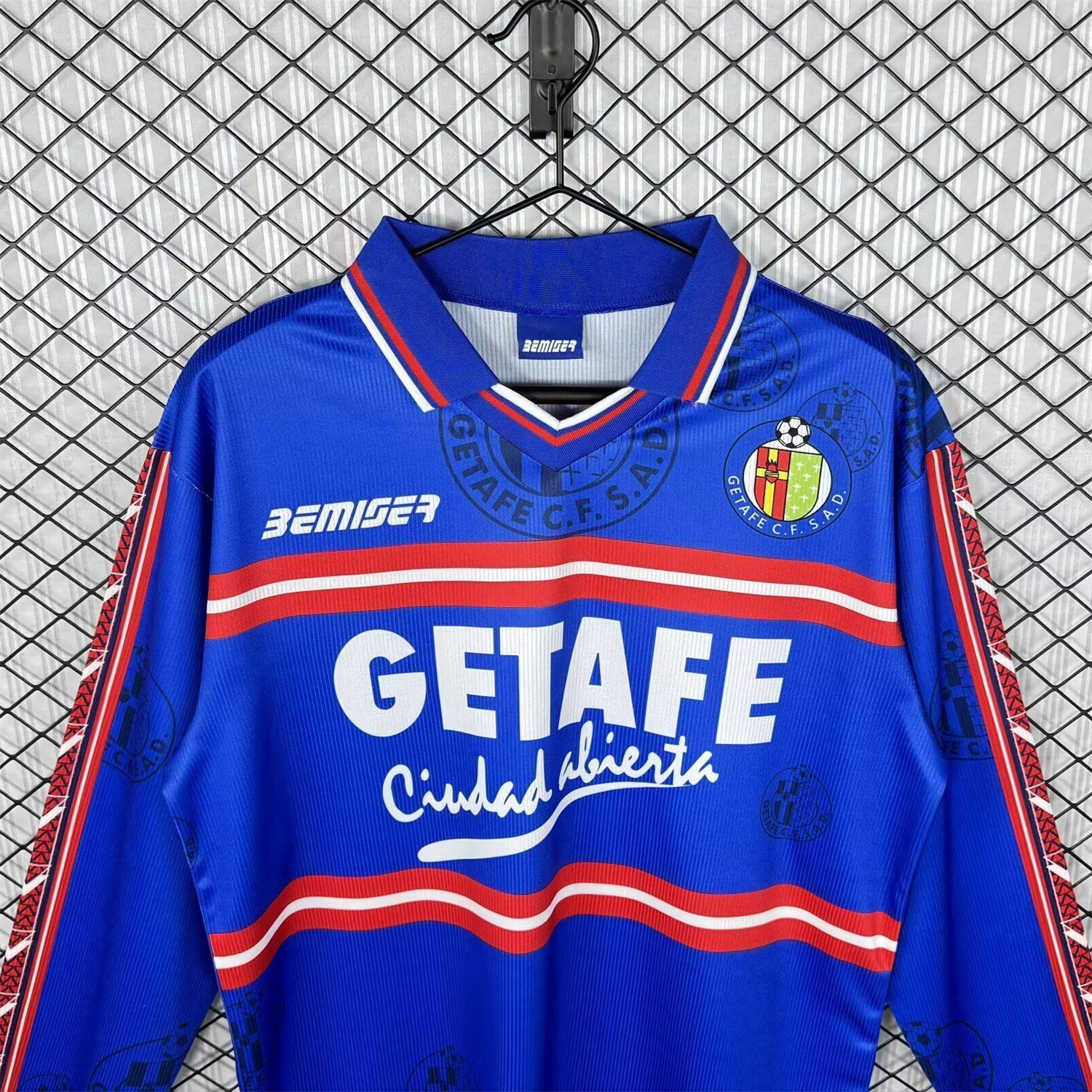 AlphaJersey-Retro Getafe 1998-99 Home Long Sleeves Jersey