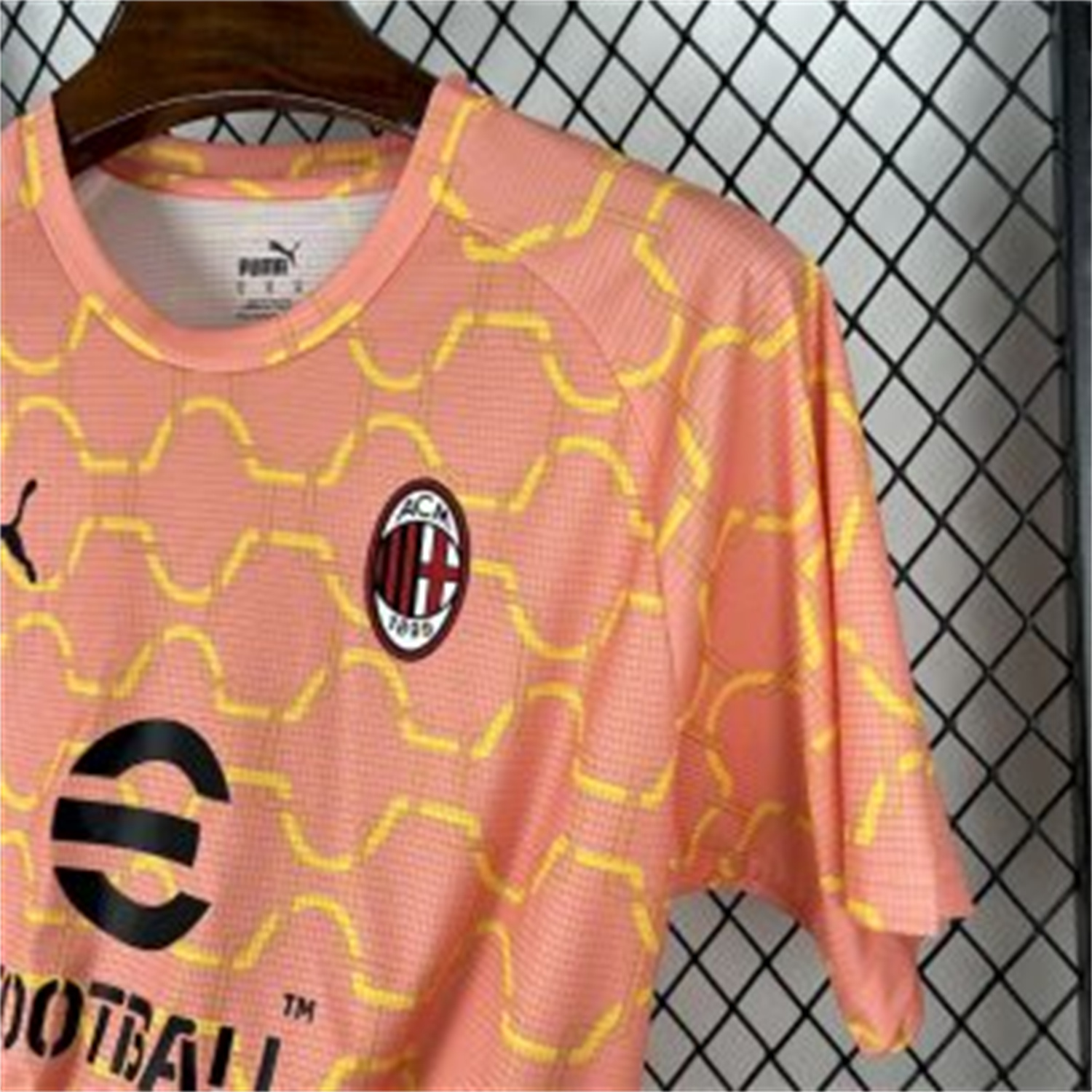 AlphaJersey-AC Milan 25-26 Orange Training Jersey - Fans Version