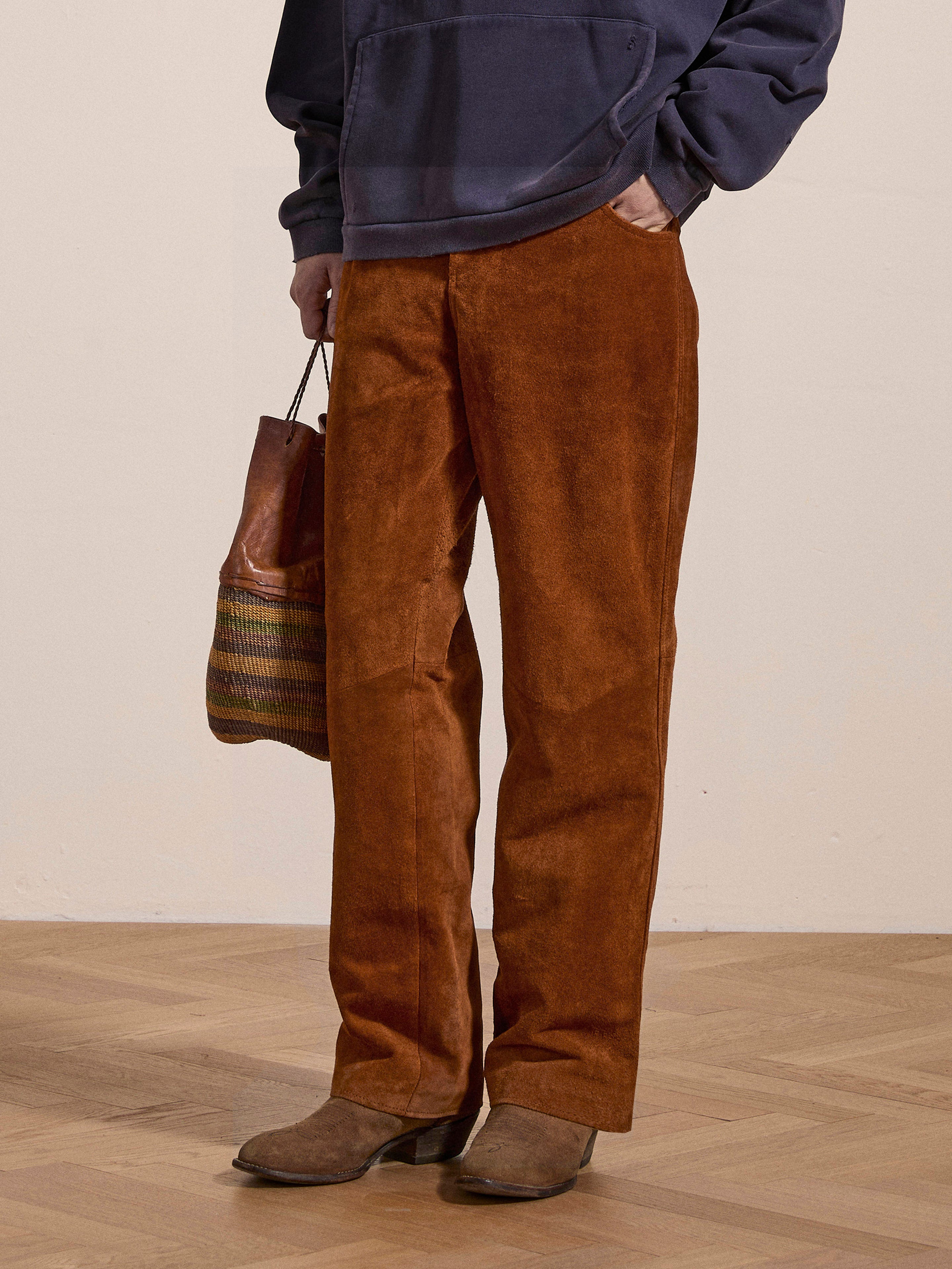 Suede Moto Pants | Modern Menswear by yycbvcnbmmnbm