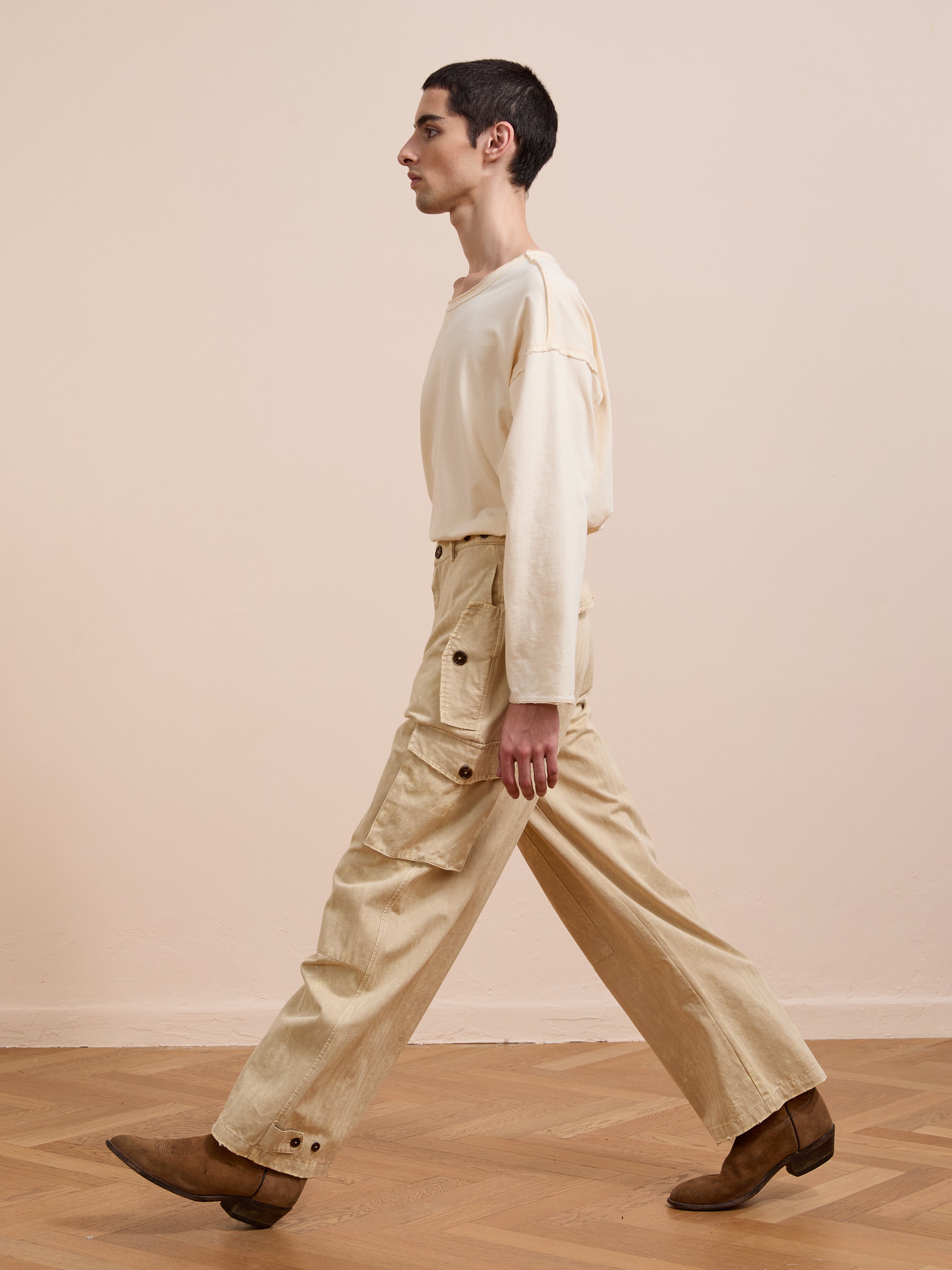 Utility Herringbone Paneled Pants | Modern Menswear by yycbvcnbmmnbm