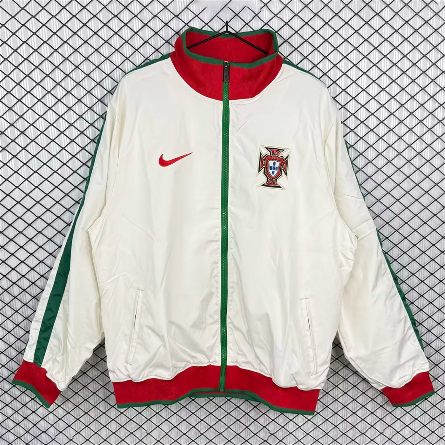 AlphaJersey-Retro Portugal 2010 White Windbreaker