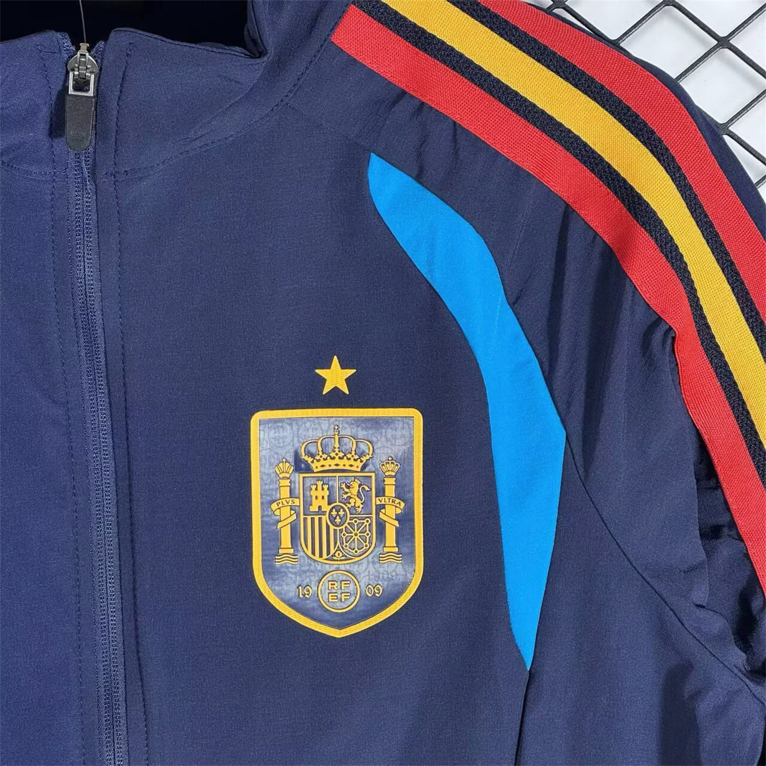 AlphaJersey-Spain 2026 Windbreaker Training Set - Blue Top and Pants