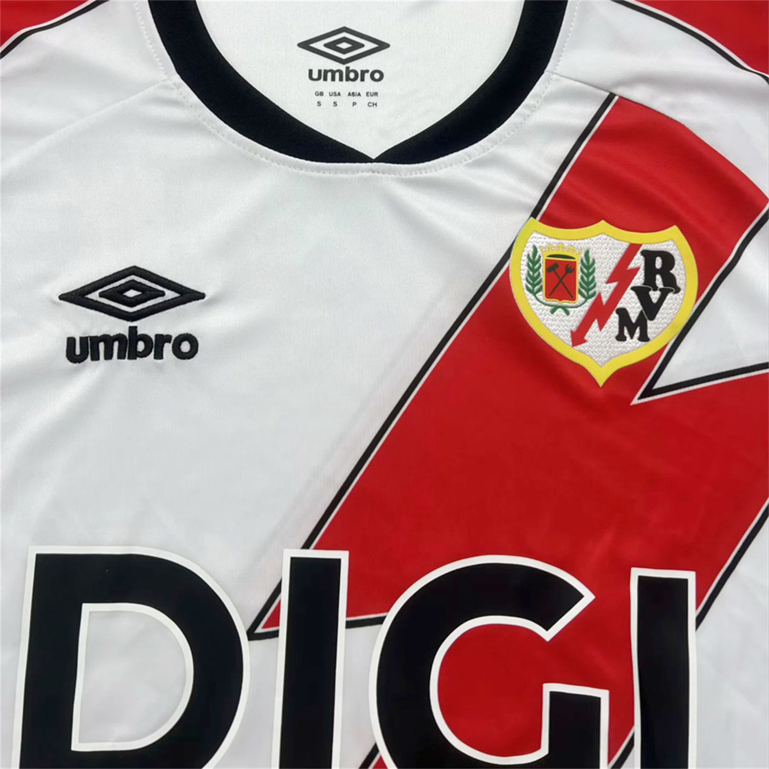 AlphaJersey-Rayo Vallecano 25-26 Home White Jersey - Fans Version